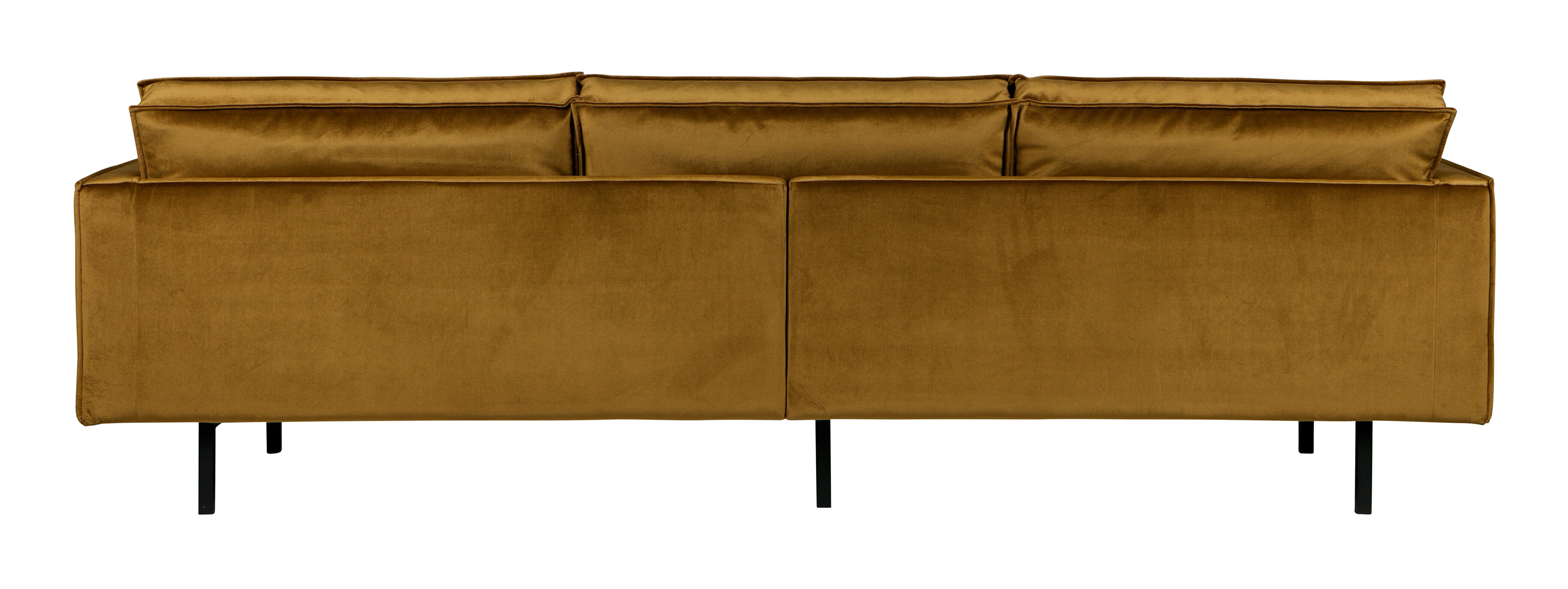 WOOOD Bank 'Rodeo' Velvet, 277cm, kleur Honey (Geel)