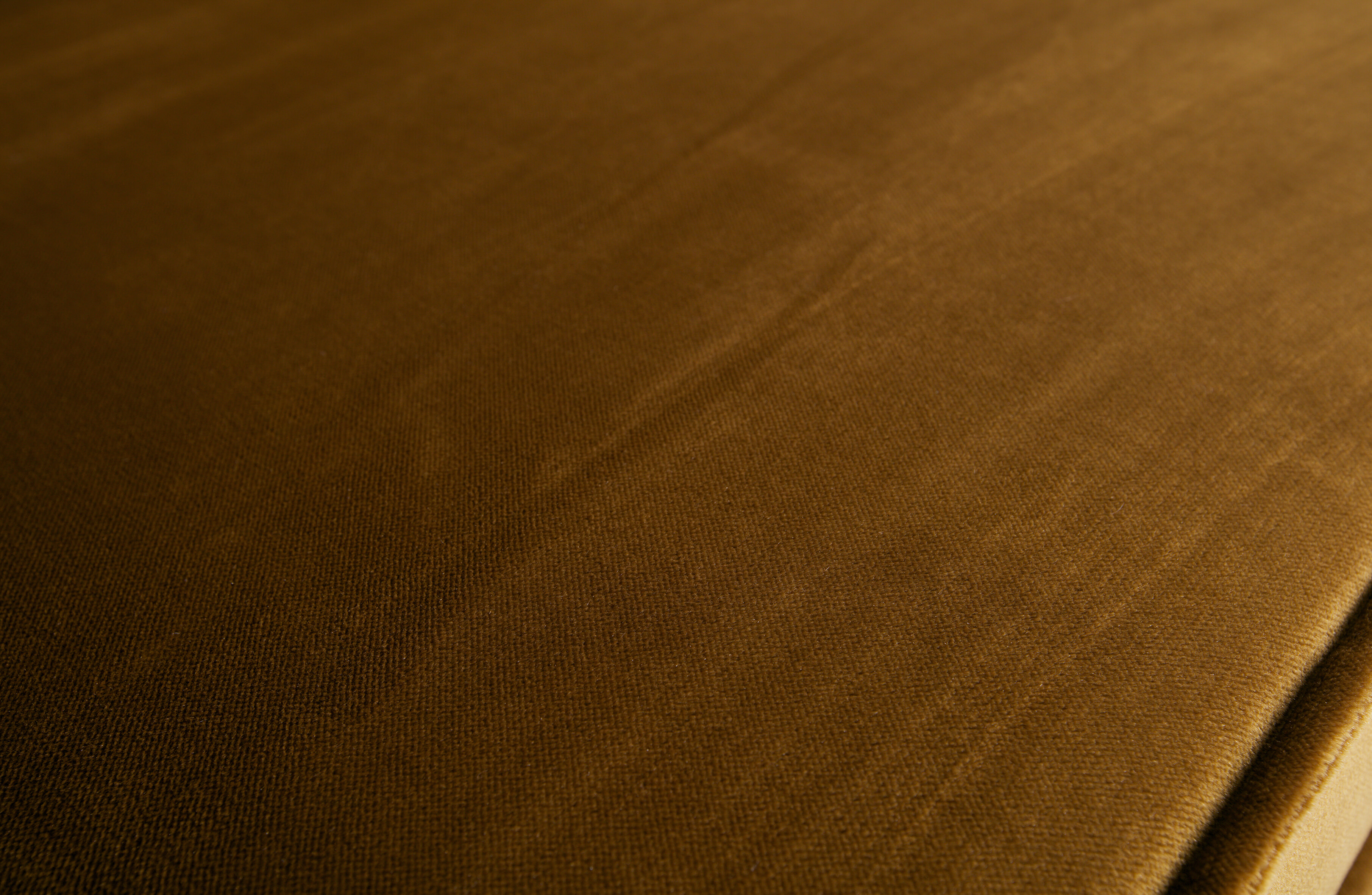 WOOOD Bank 'Rodeo' Velvet, 277cm, kleur Honey (Geel)