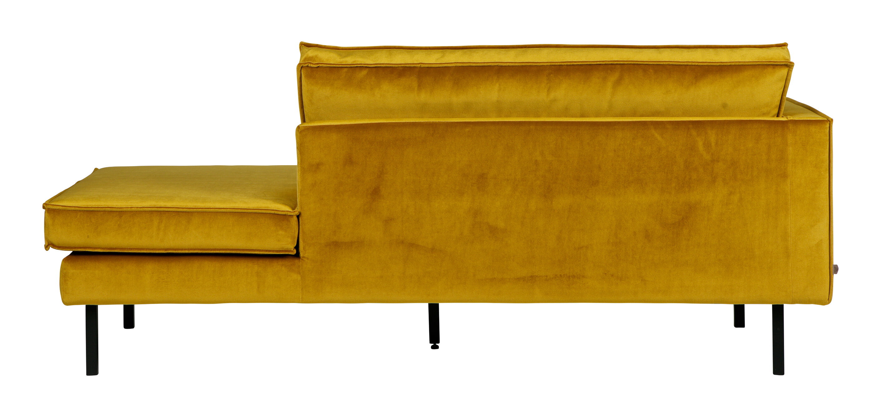 WOOOD Daybed 'Rodeo' Links, Velvet, kleur Oker