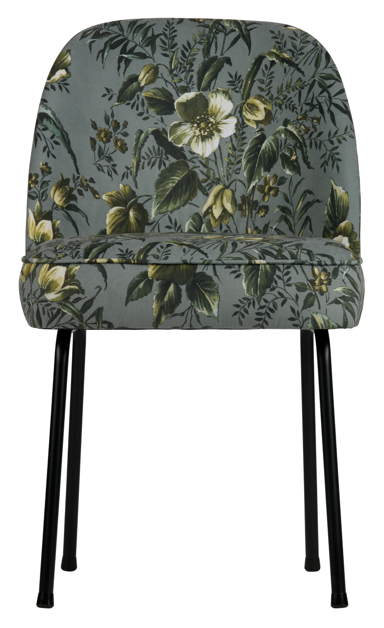 WOOOD Eetkamerstoel 'Vogue Poppy' Velvet, kleur Grijs