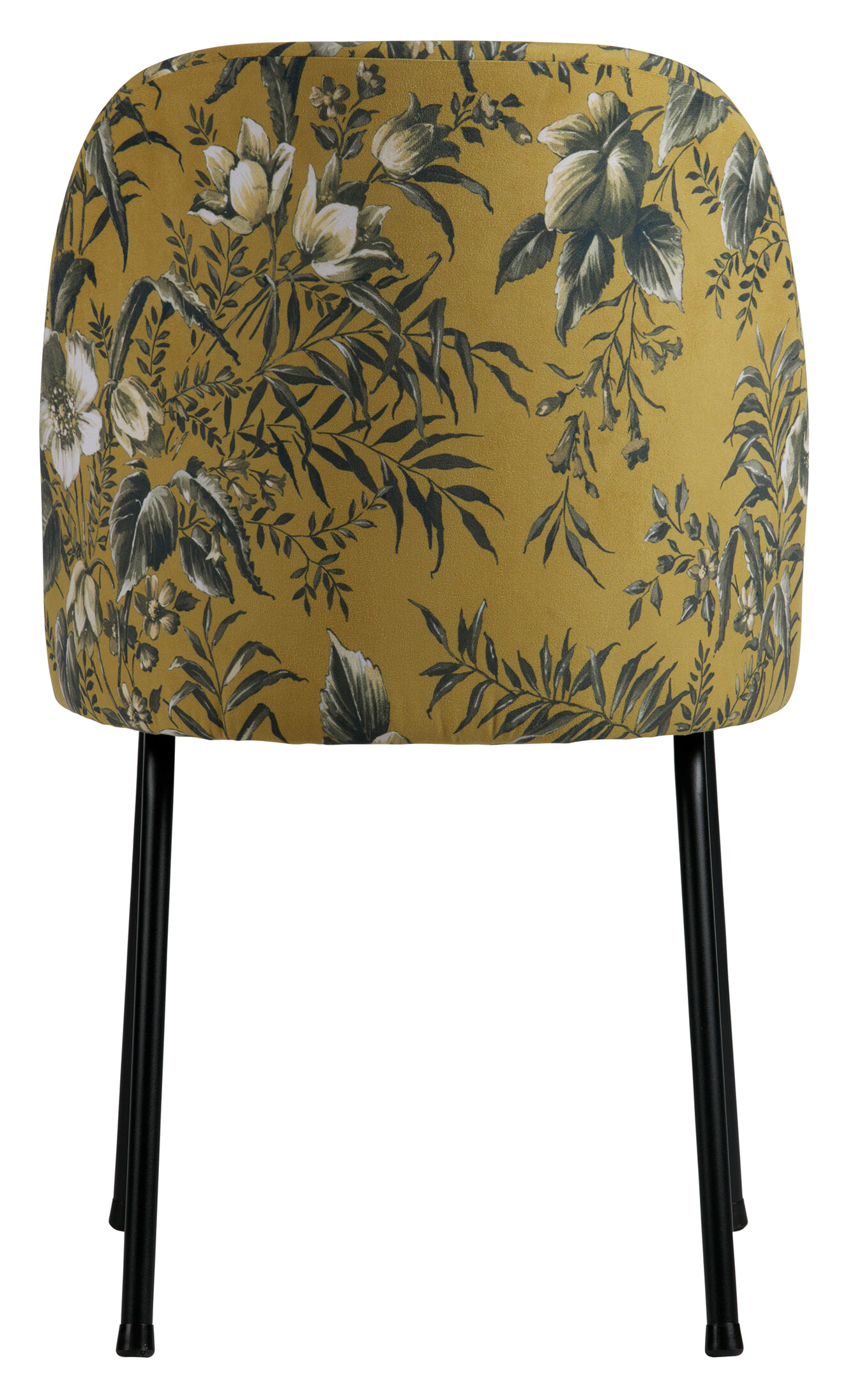WOOOD Eetkamerstoel 'Vogue Poppy' Velvet, kleur Mosterd