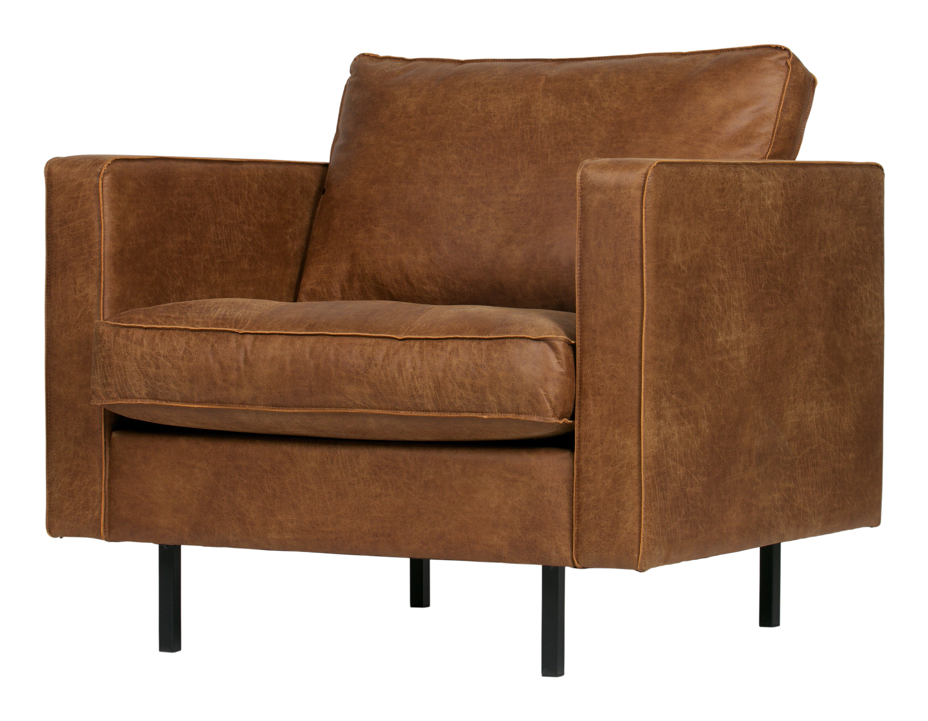 WOOOD Fauteuil 'Rodeo Classic', kleur Cognac