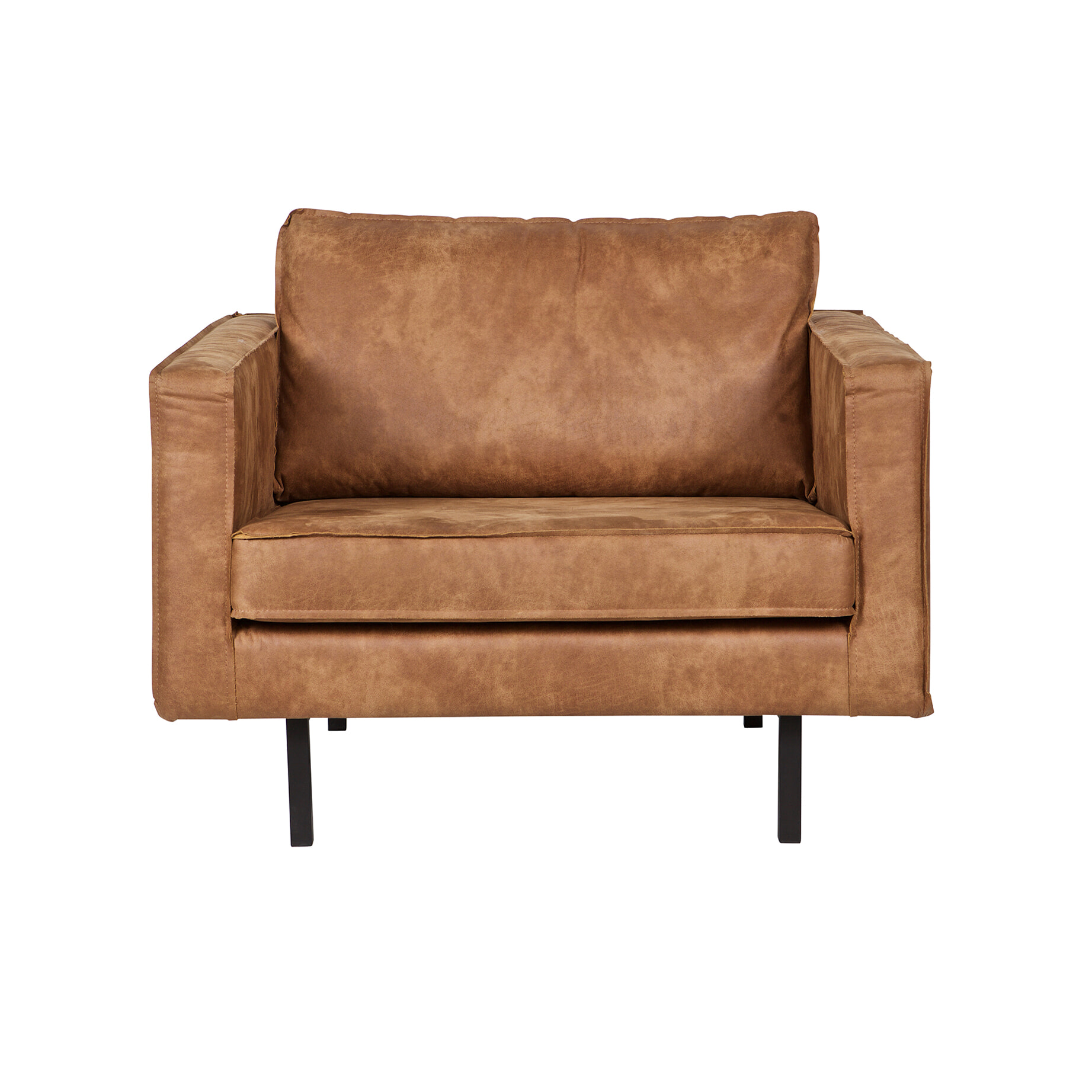 WOOOD Fauteuil 'Rodeo', kleur cognac