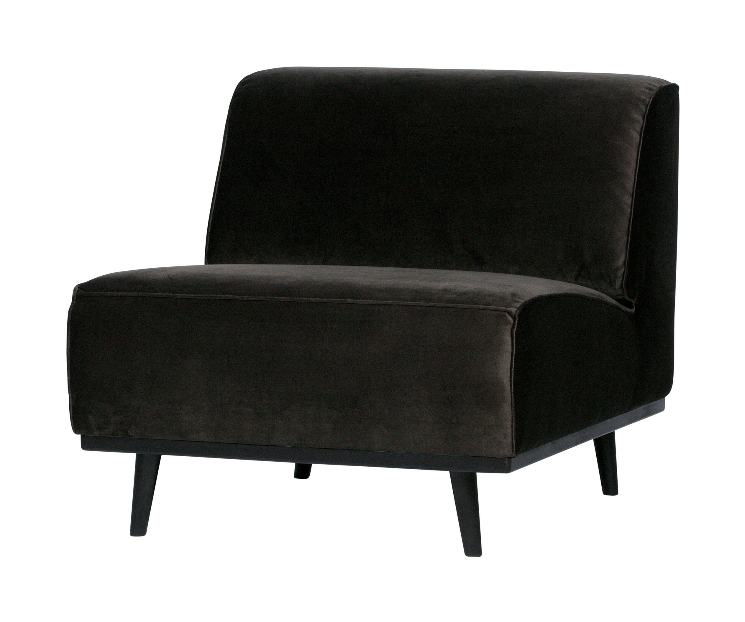 BePureHome Fauteuil 'Statement' Velvet, kleur Groen BePureHome Fauteuil 'Statement' Velvet, kleur Groen