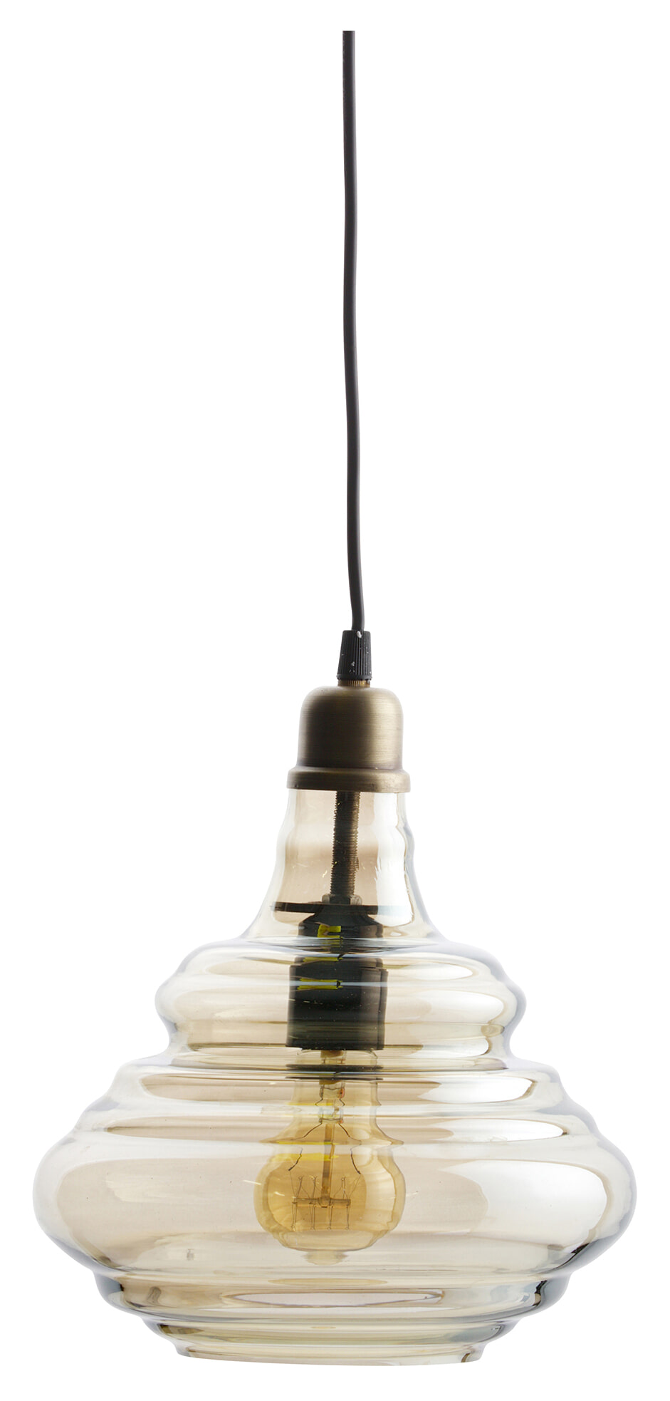 BePureHome Hanglamp 'Pure' Glas, kleur Antique Brass