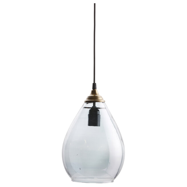 BePureHome Hanglamp 'Simple' Glas Large, kleur Grijs