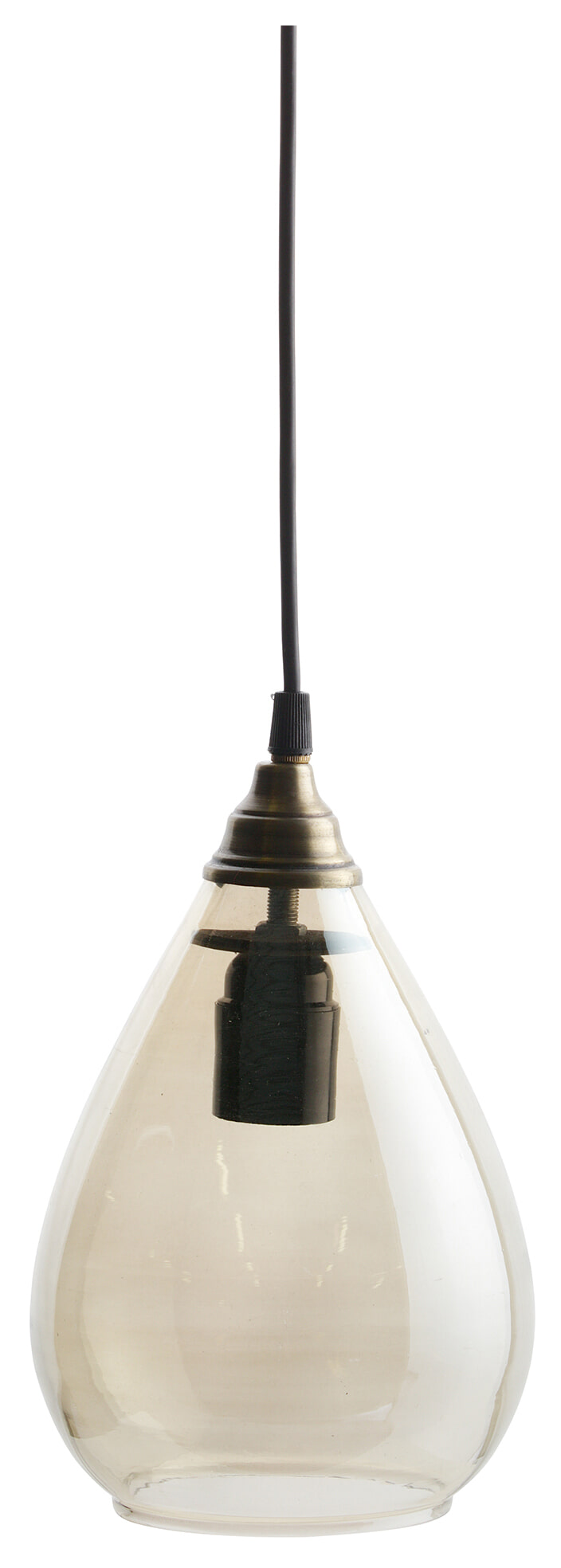 BePureHome Hanglamp 'Simple' Glas Medium, kleur Antique Brass