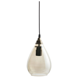 BePureHome Hanglamp 'Simple' Glas Medium, kleur Antique Brass