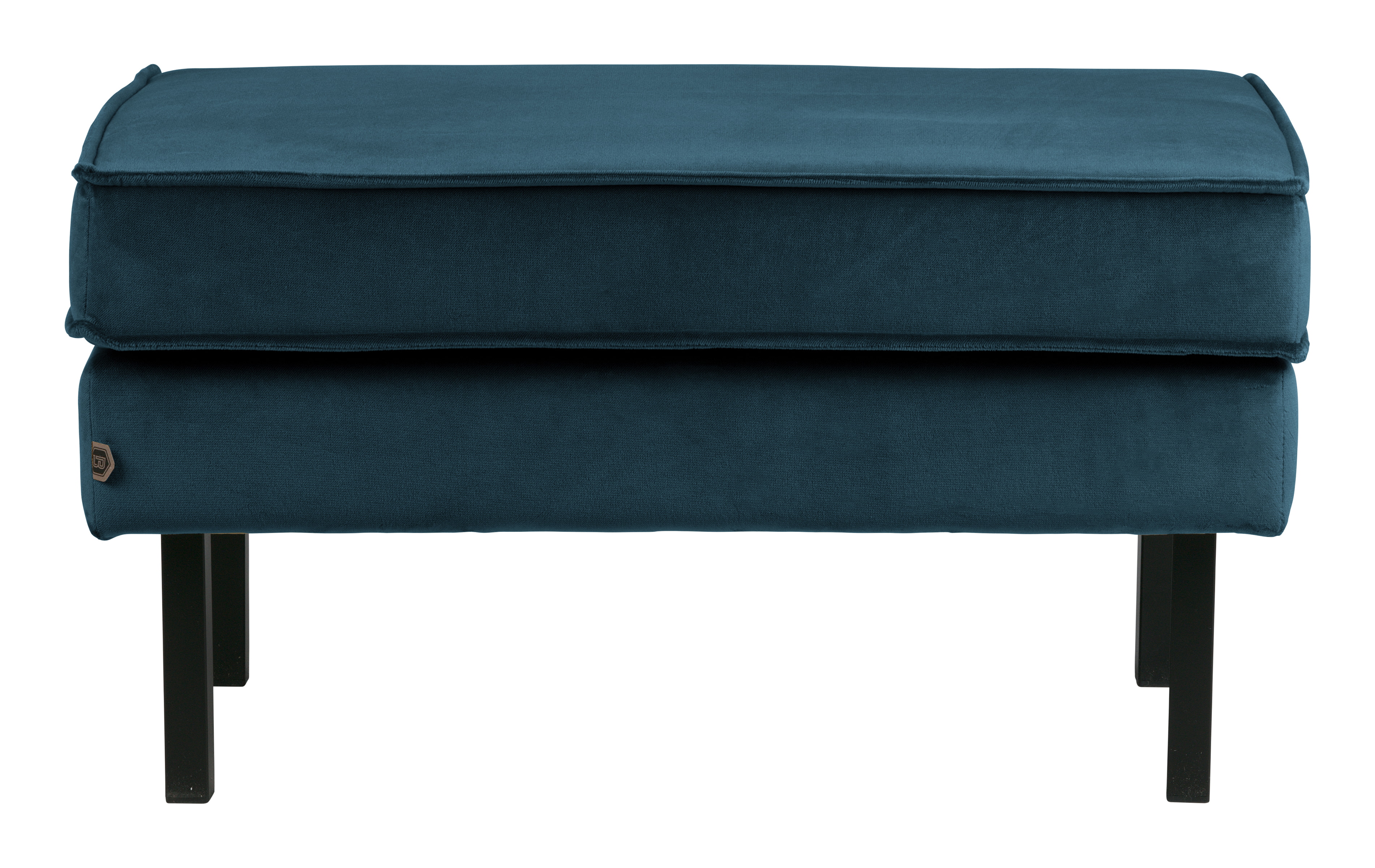 WOOOD Hocker 'Rodeo' Velvet, kleur Blauw