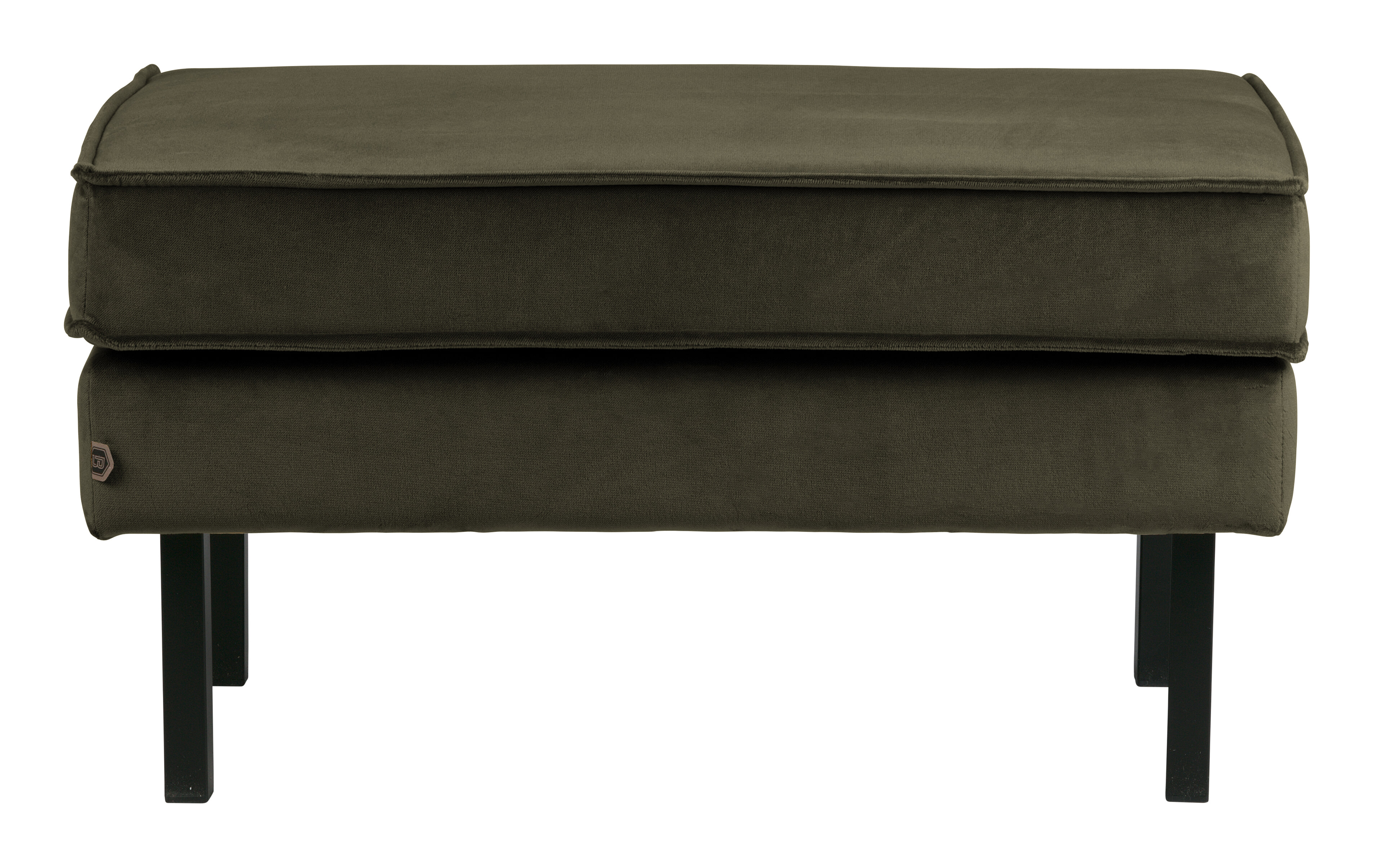 WOOOD Hocker 'Rodeo' Velvet, kleur Donkergroen