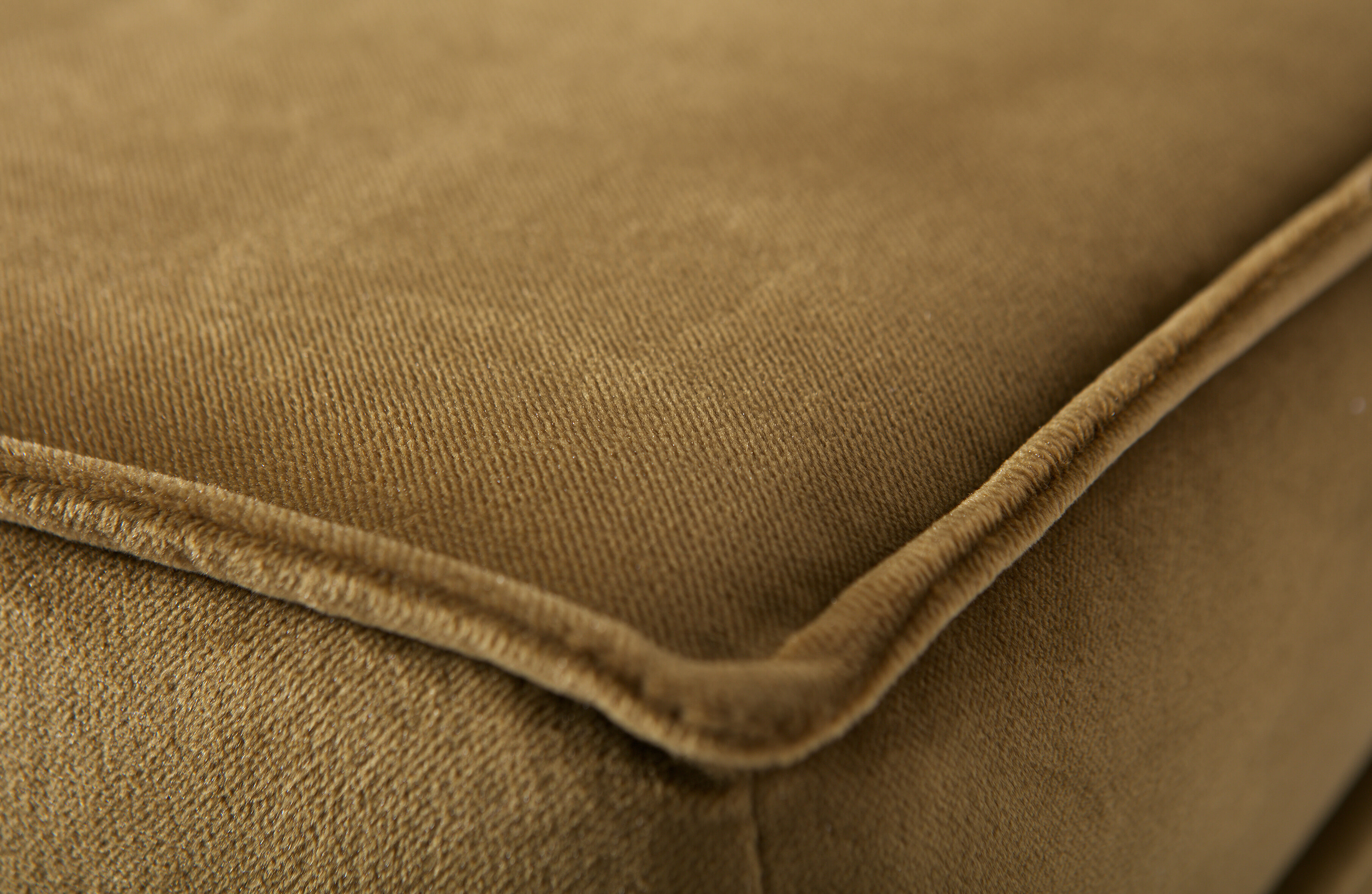 WOOOD Hocker 'Rodeo' Velvet, kleur Honey (geel)