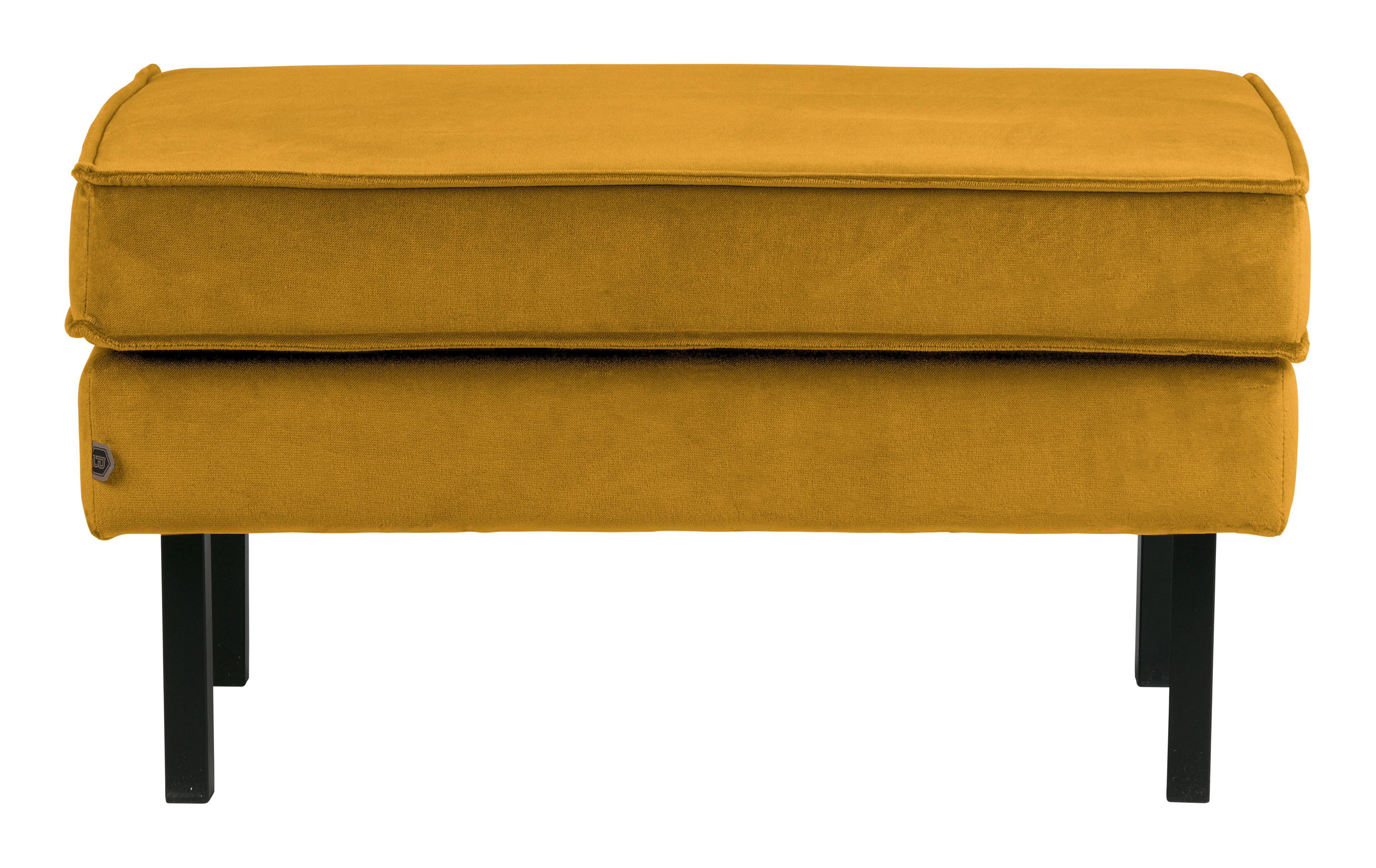 WOOOD Hocker 'Rodeo' Velvet, kleur Oker