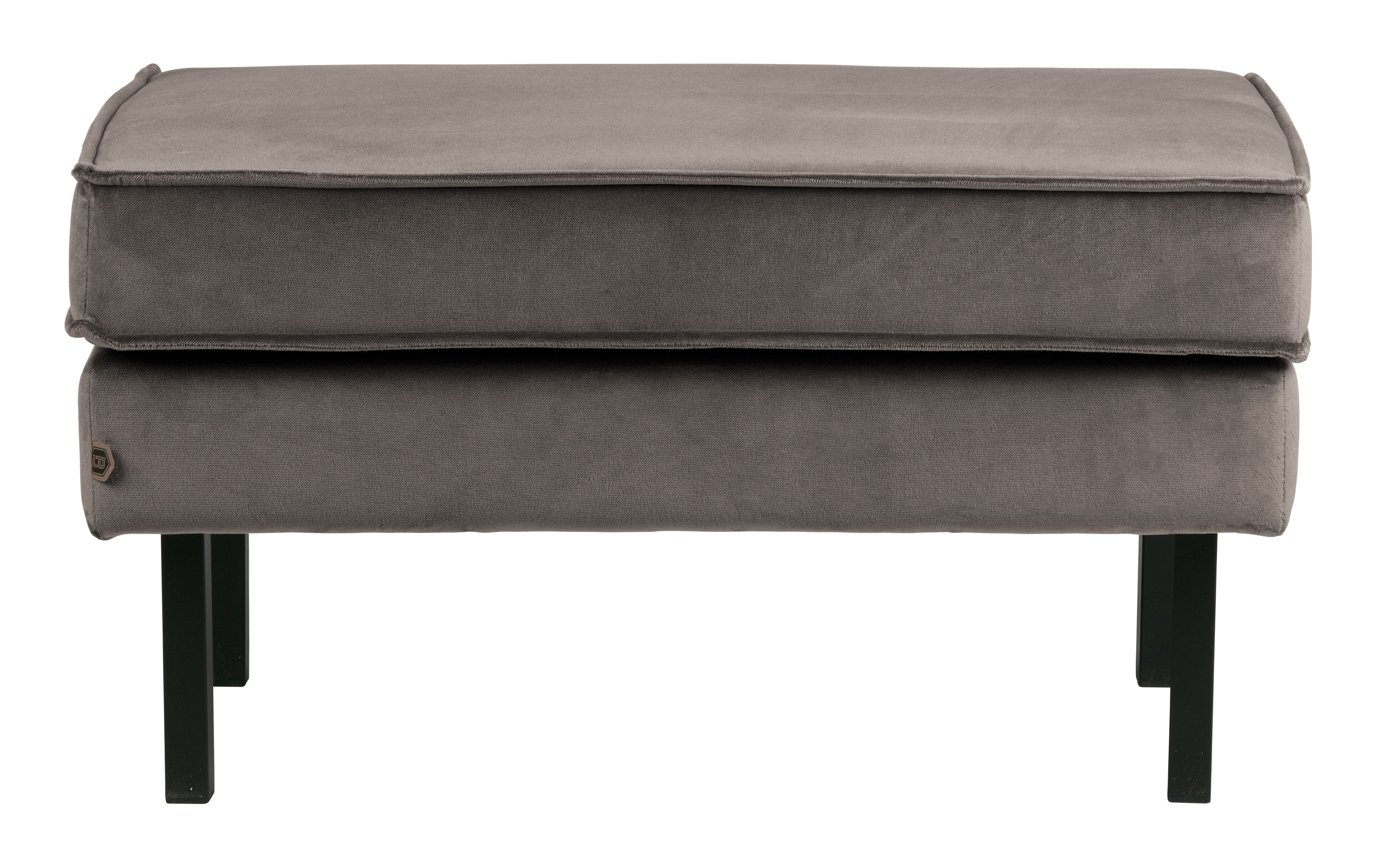 WOOOD Hocker 'Rodeo' Velvet, kleur Taupe