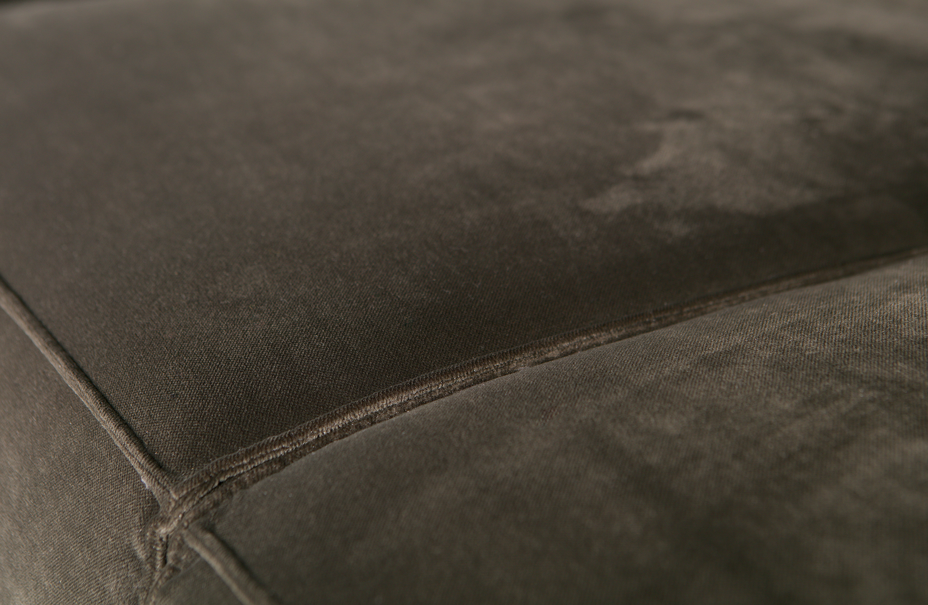 WOOOD Loungebank 'Statement' Velvet, Links, kleur Groen