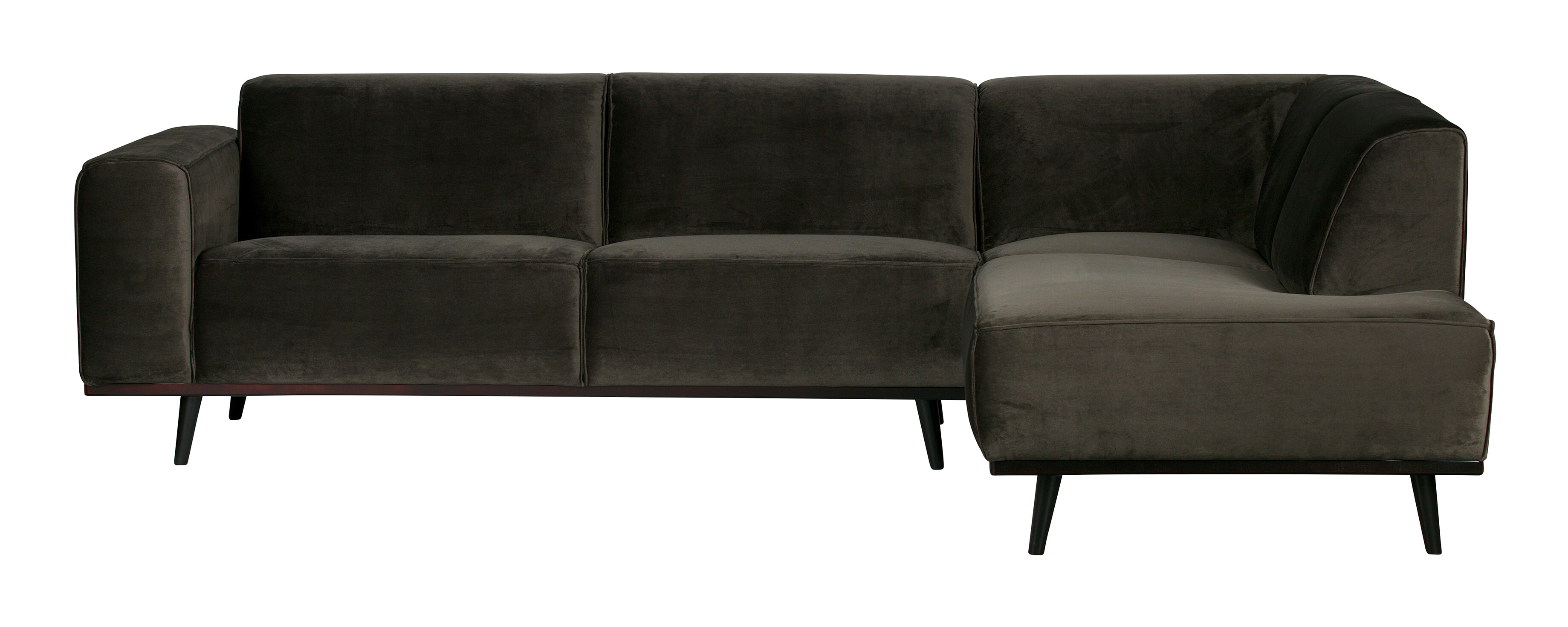 WOOOD Loungebank 'Statement' Velvet, Rechts, kleur Groen
