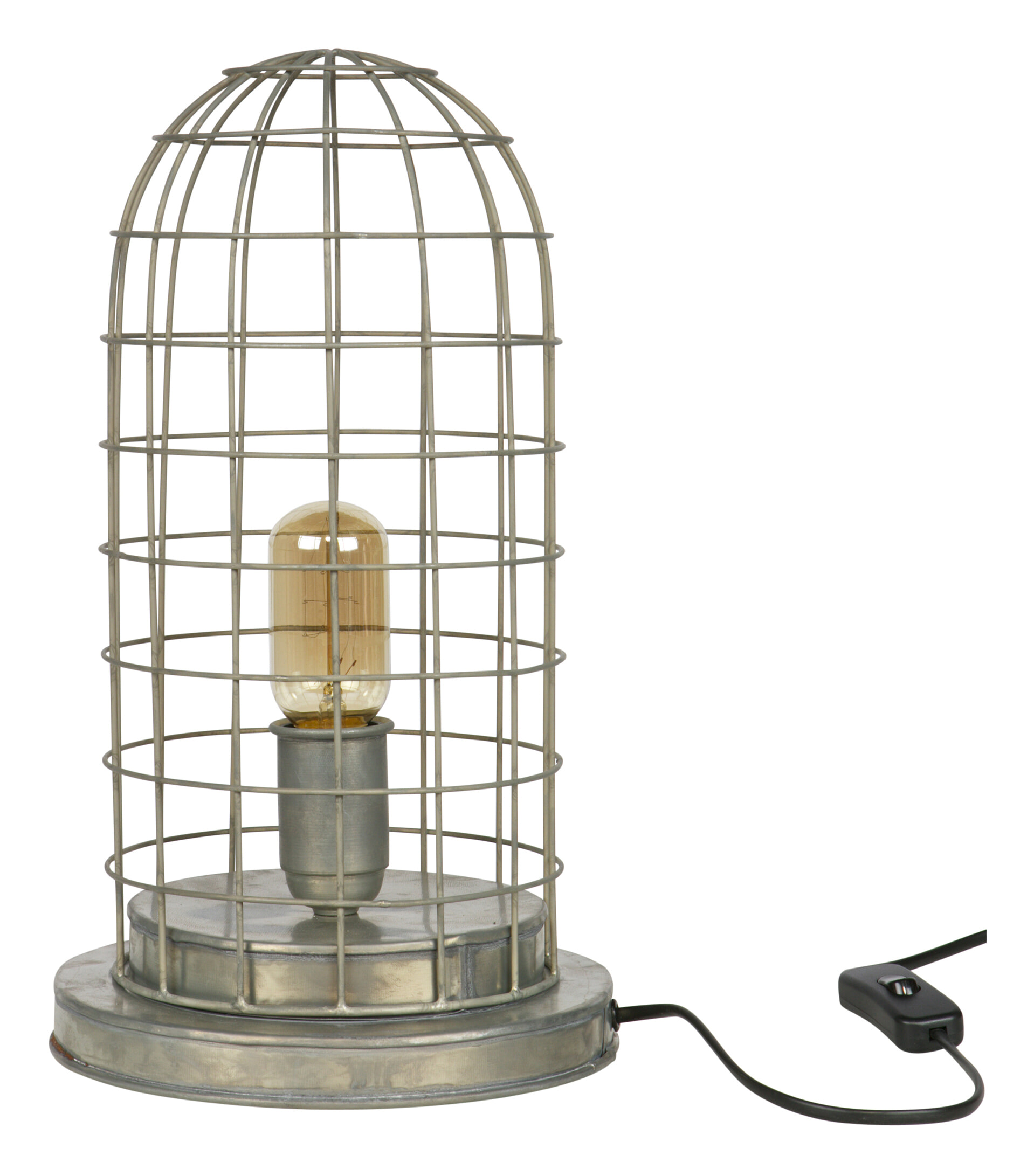BePureHome tafellamp 'Hive', kleur zink