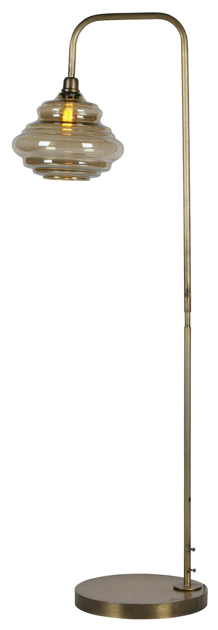 BePureHome Vloerlamp 'Obvious', kleur Antique Brass