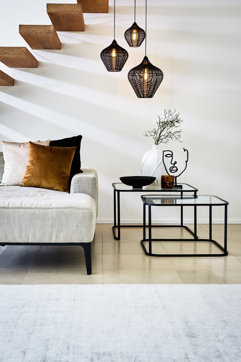 Light & Living Hanglamp 'Alvaro' 27cm, mat zwart