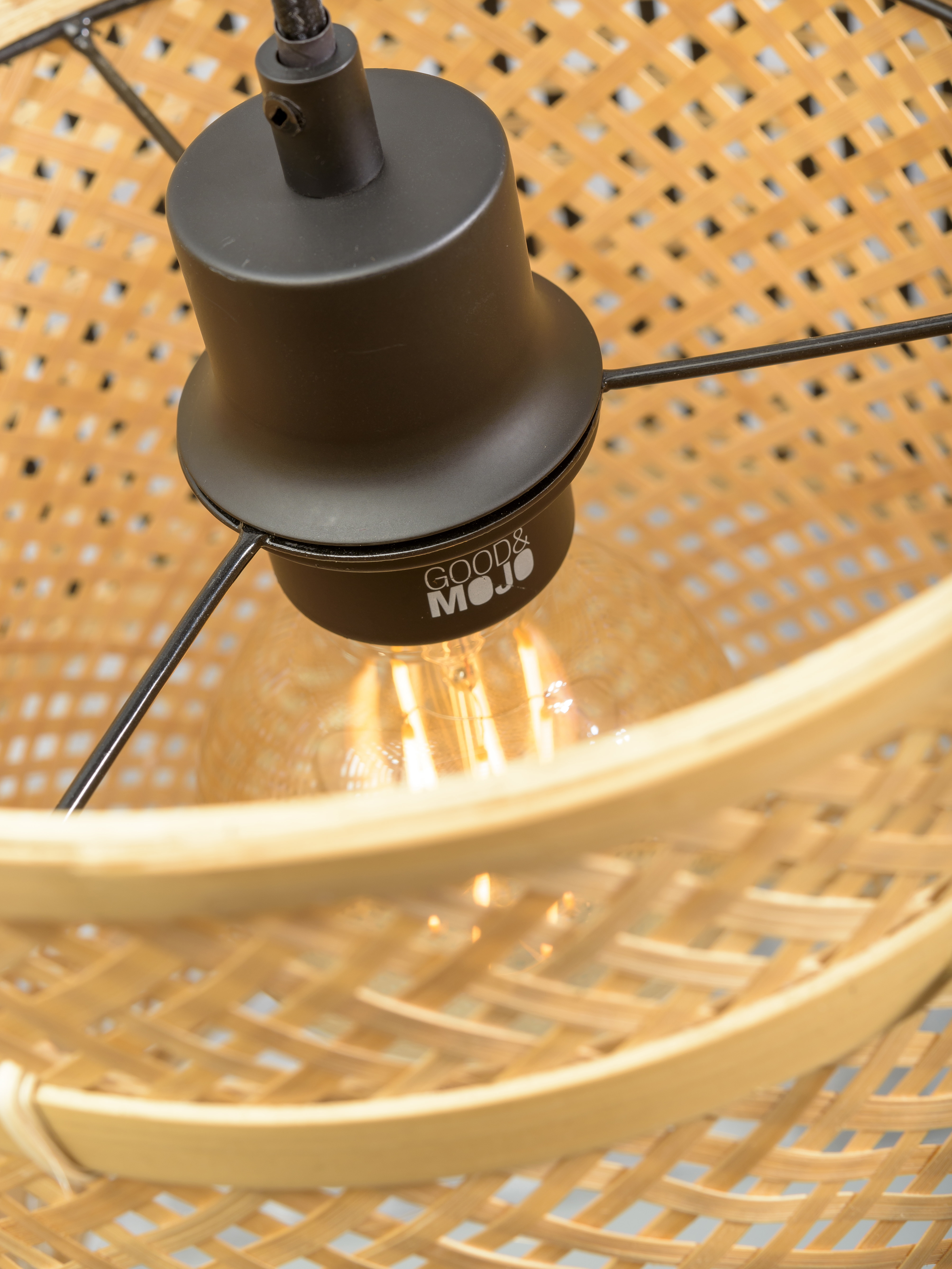 GOOD&MOJO Vloerlamp 'Bhutan' Large, Bamboe, kleur Naturel