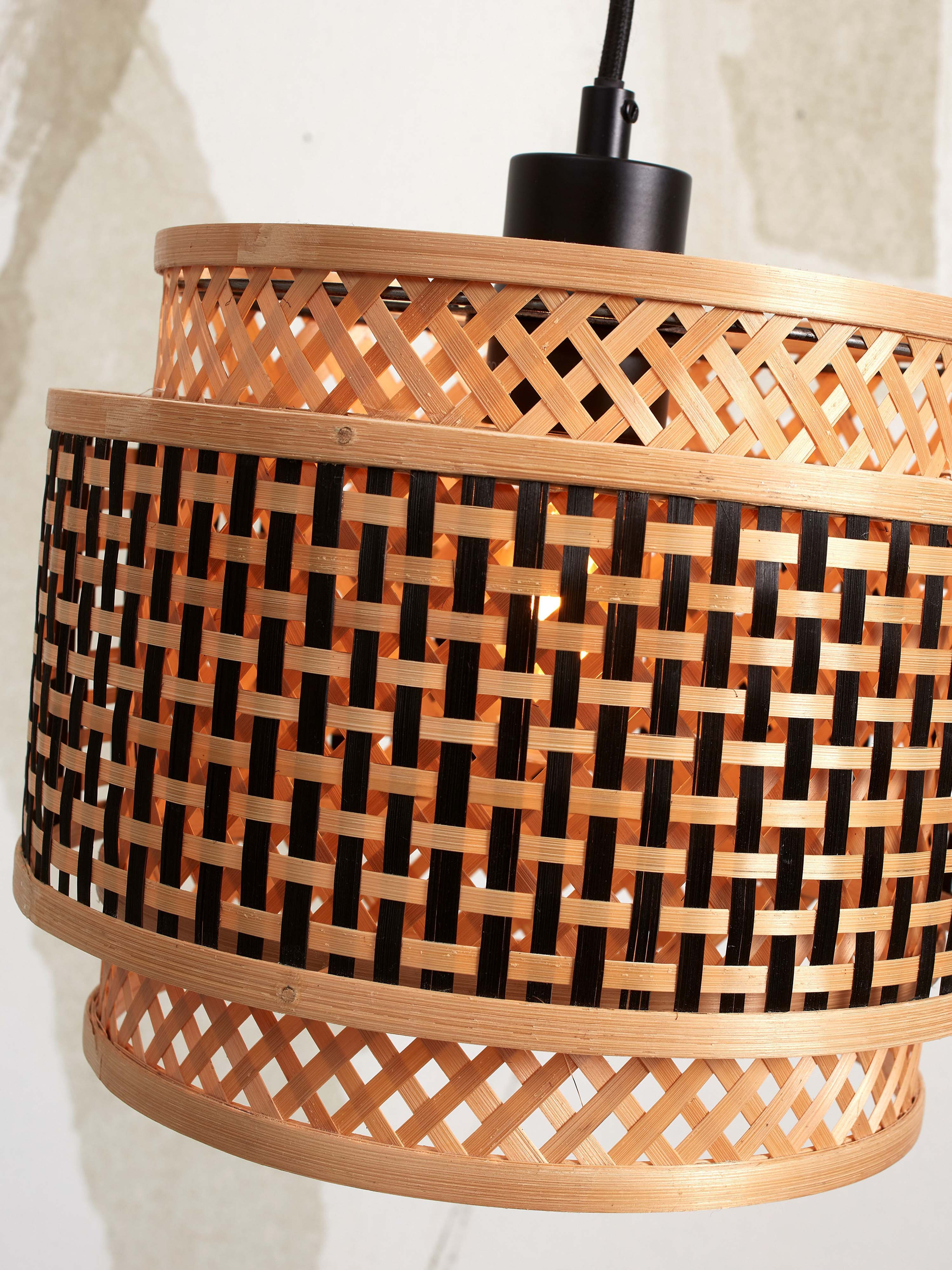GOOD&MOJO Vloerlamp 'Bhutan' Bamboe, 150cm, kleur Naturel