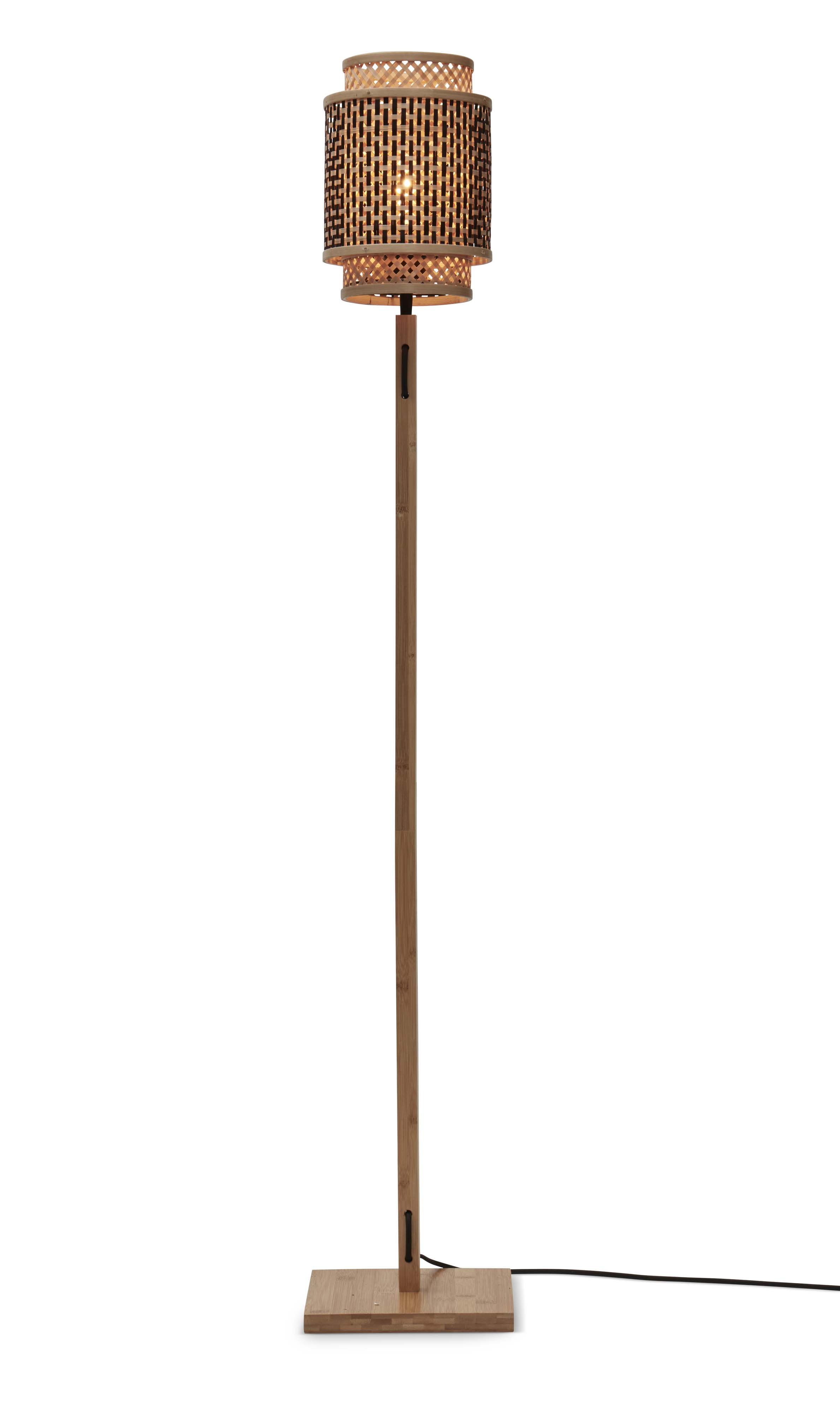 GOOD&MOJO Vloerlamp 'Bhutan' Bamboe, 135cm, kleur Naturel
