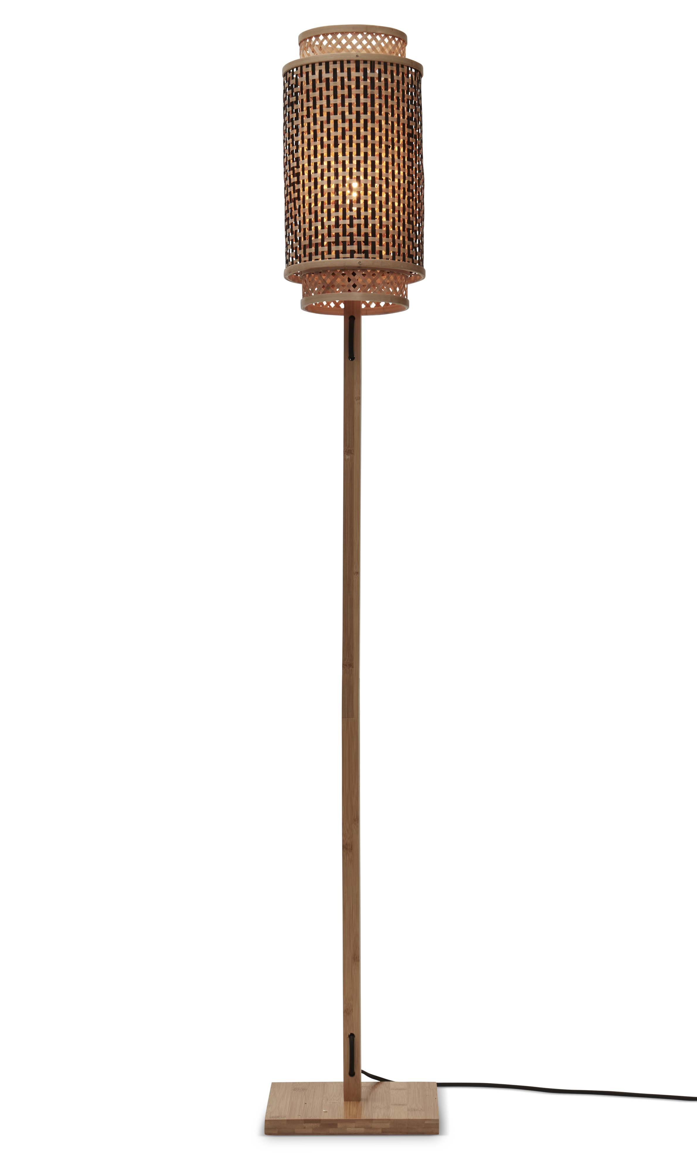 GOOD&MOJO Vloerlamp 'Bhutan' Bamboe, 145cm, kleur Naturel