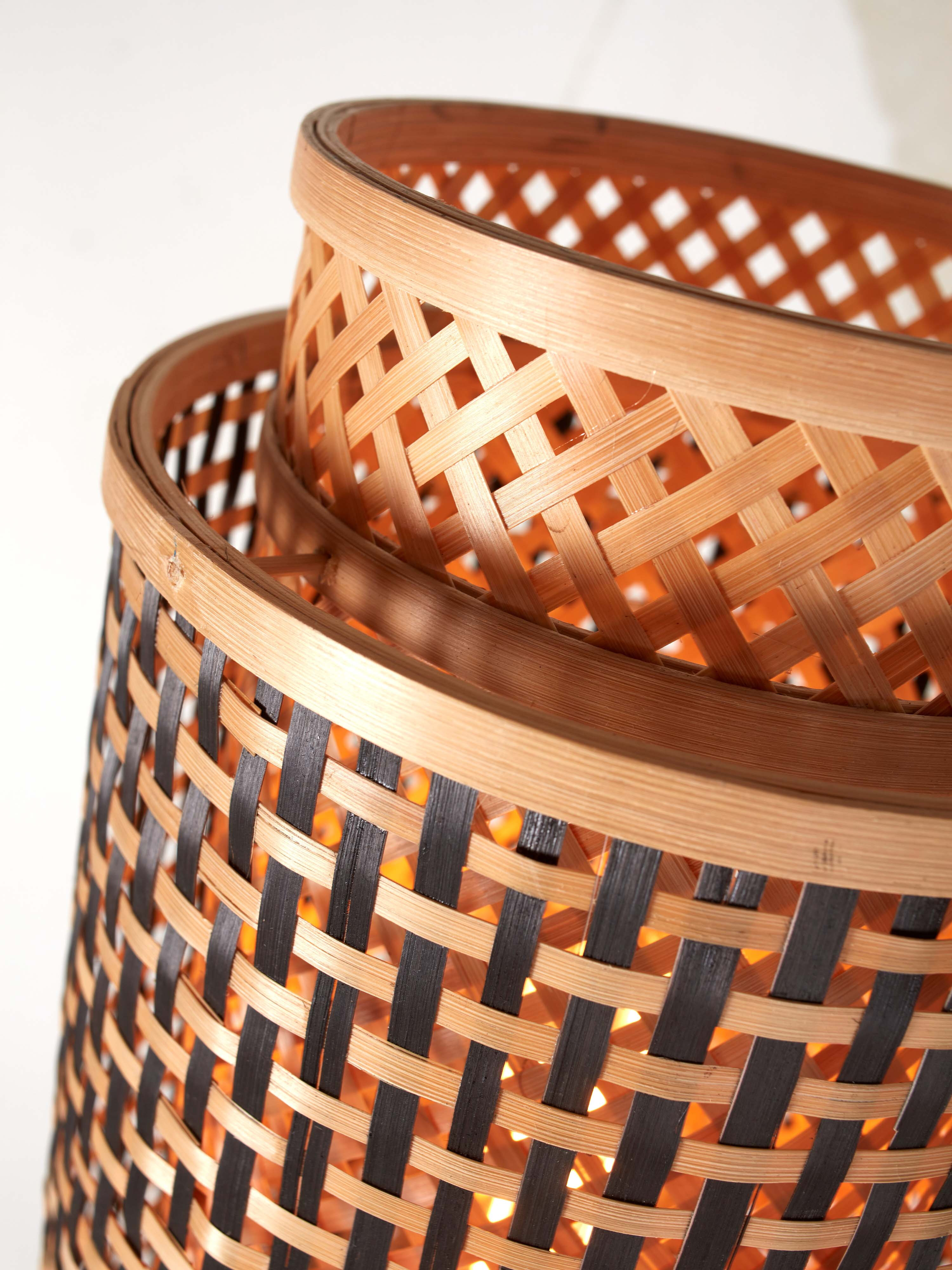 GOOD&MOJO Vloerlamp 'Bhutan' Bamboe, 145cm, kleur Naturel