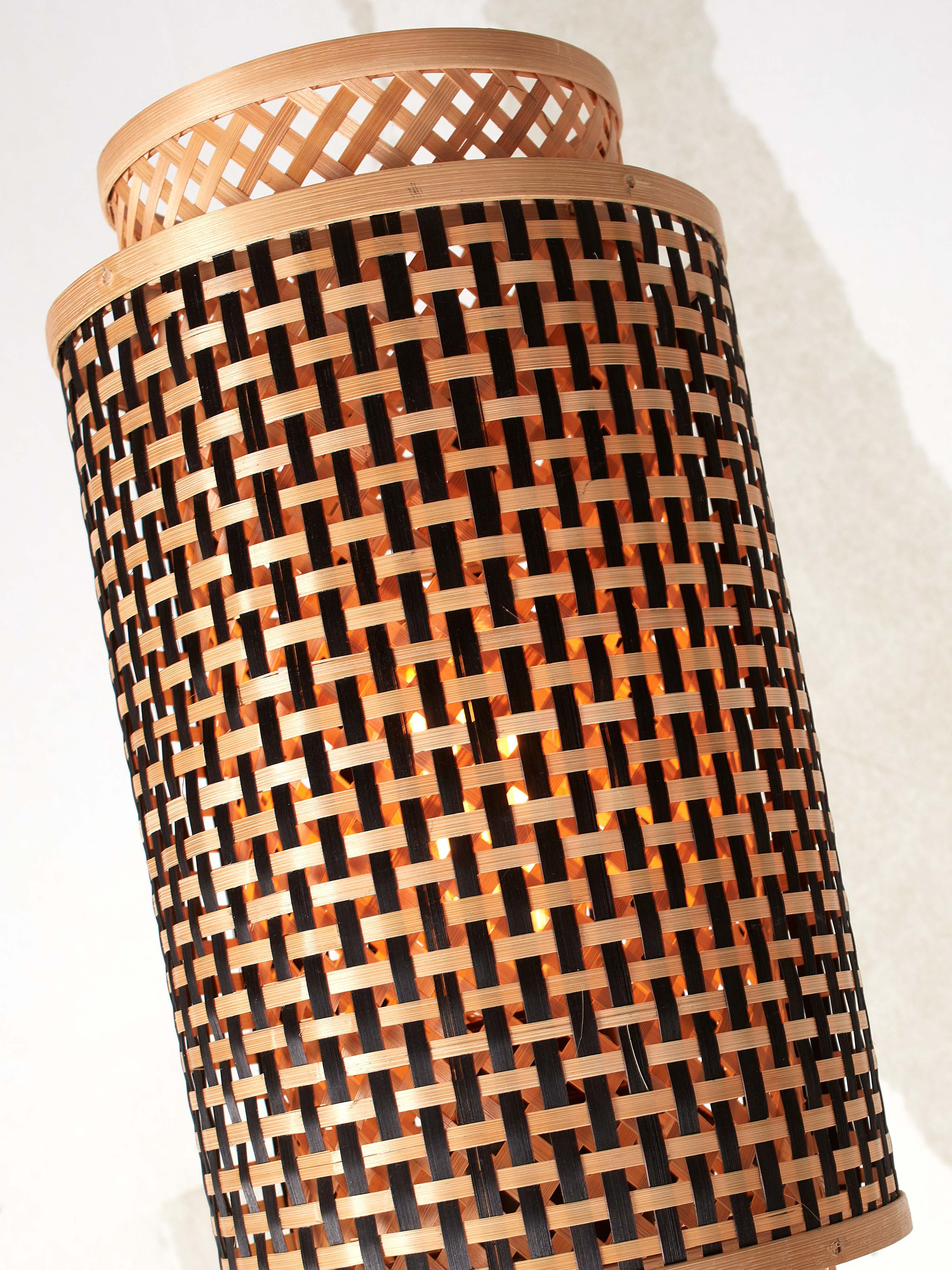 GOOD&MOJO Vloerlamp 'Bhutan' Bamboe, 145cm, kleur Naturel