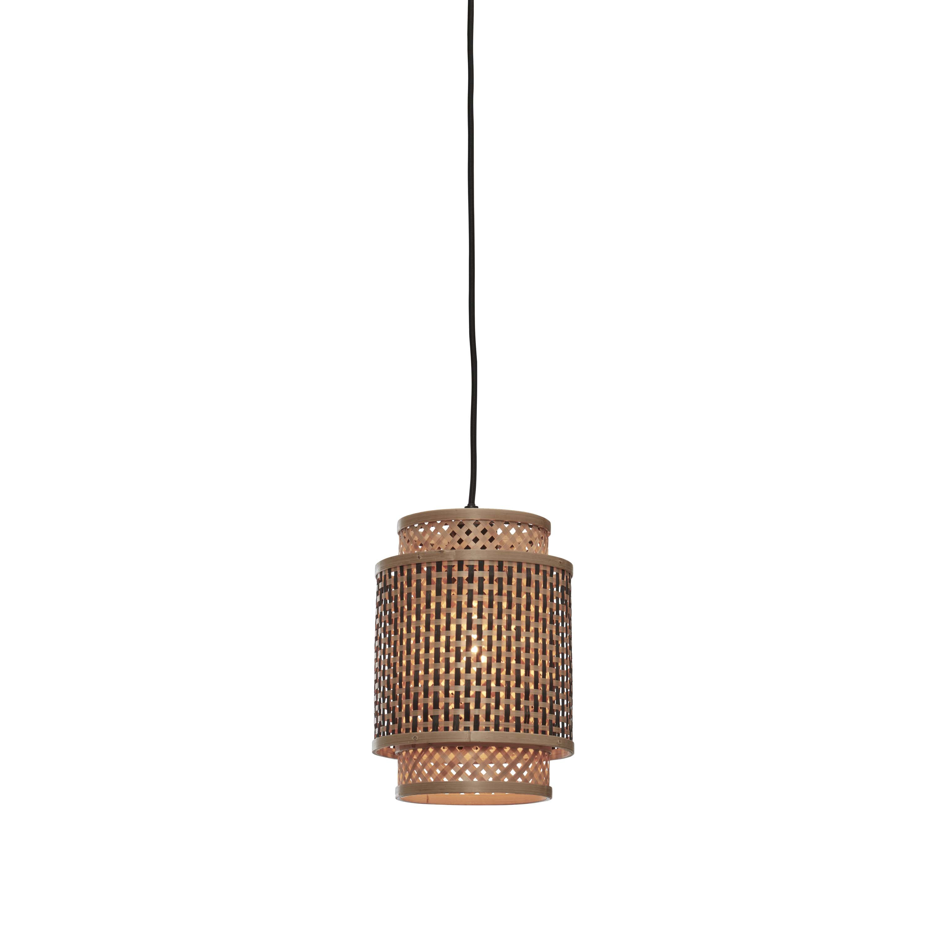 GOOD&MOJO Hanglamp 'Bhutan' Bamboe, 25cm, kleur Naturel