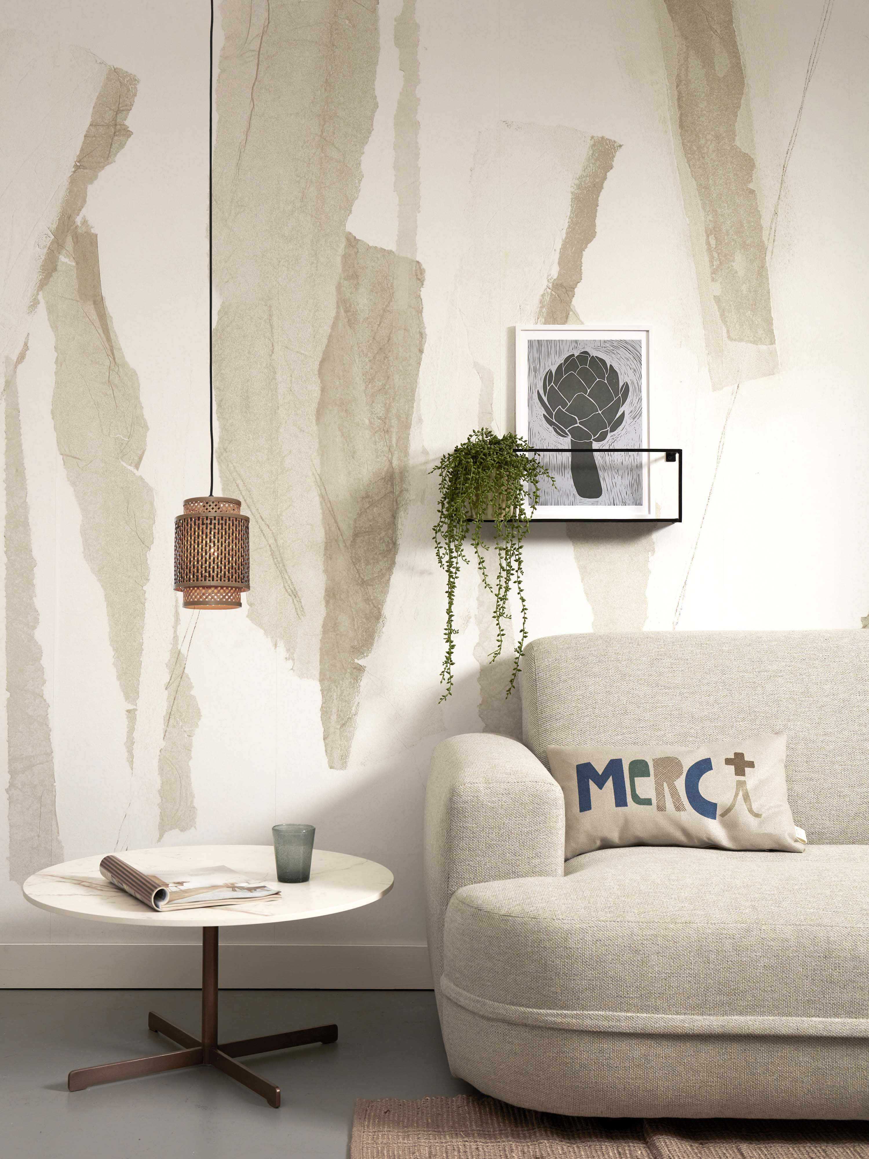 GOOD&MOJO Hanglamp 'Bhutan' Bamboe, 25cm, kleur Naturel