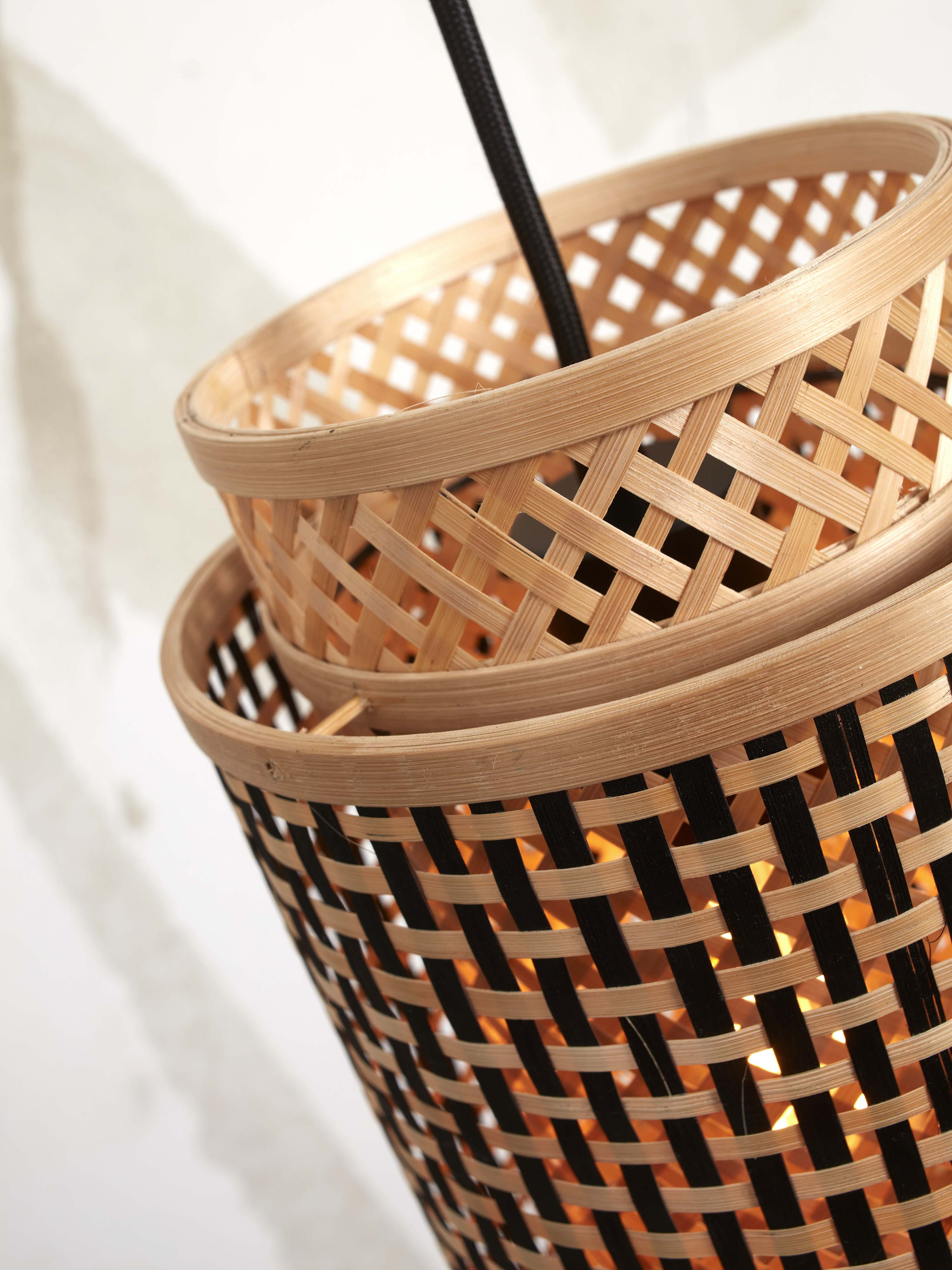 GOOD&MOJO Hanglamp 'Bhutan' Bamboe, 25cm, kleur Naturel