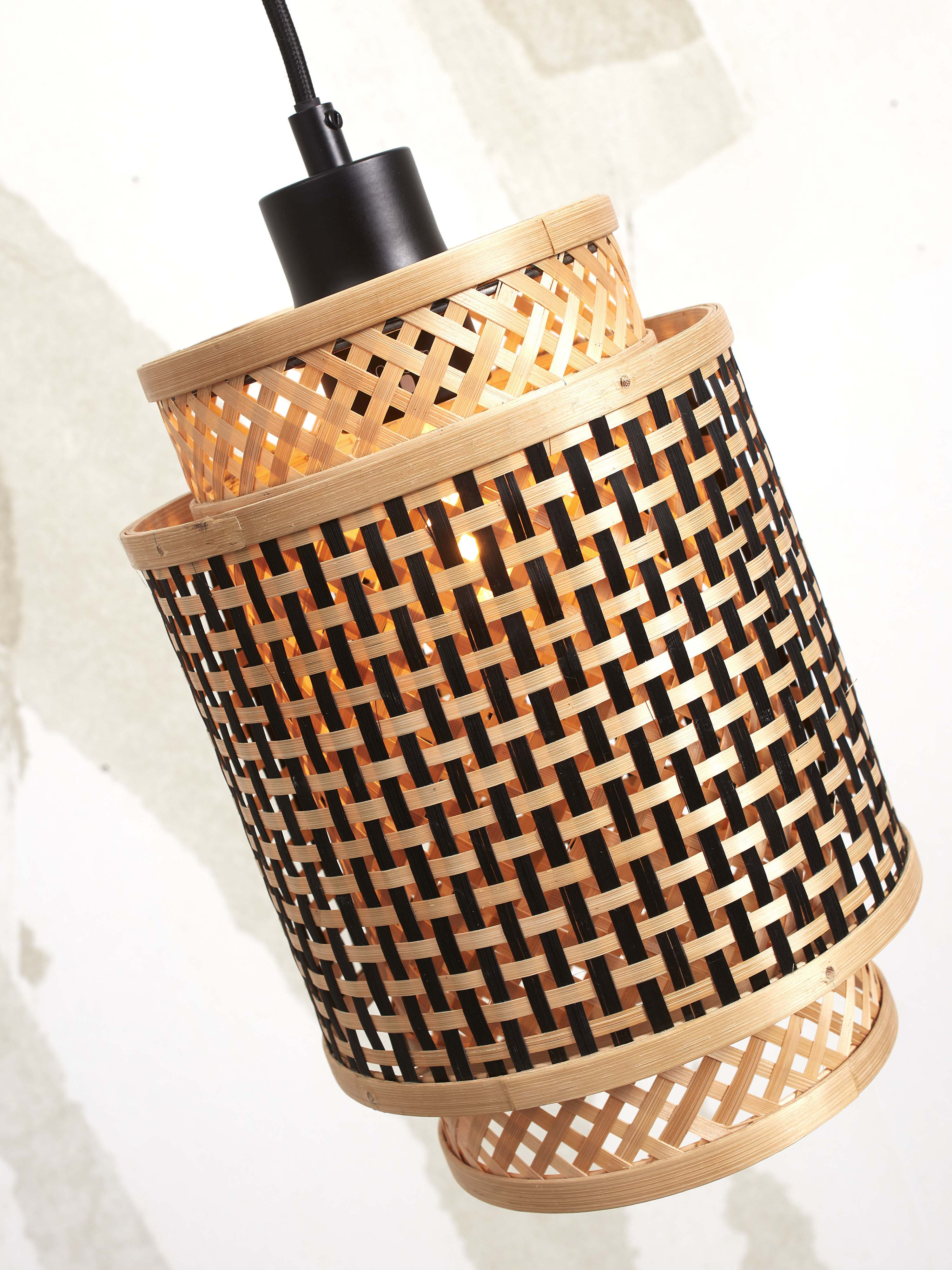 GOOD&MOJO Hanglamp 'Bhutan' Bamboe, 25cm, kleur Naturel