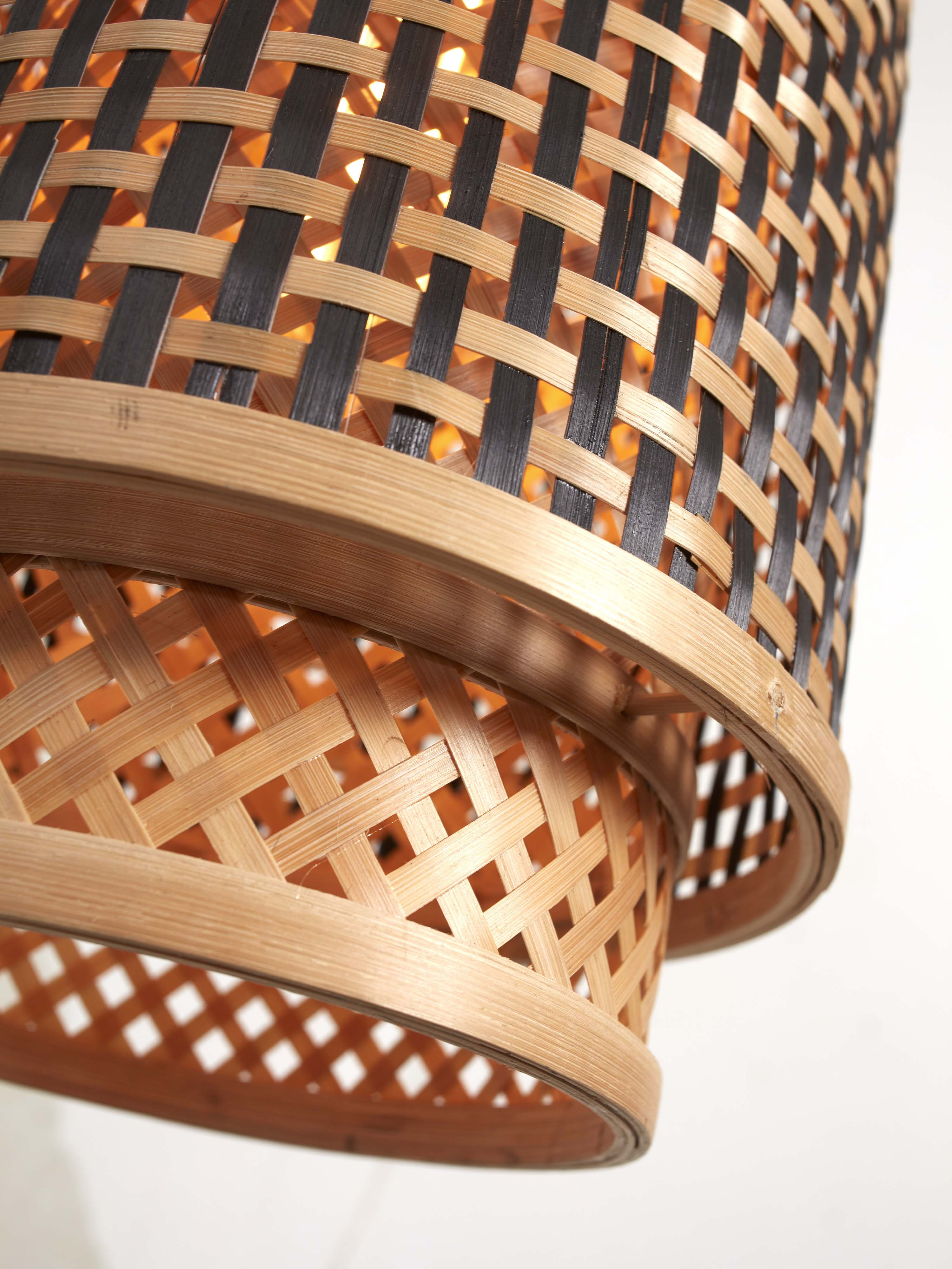 GOOD&MOJO Hanglamp 'Bhutan' Bamboe, 25cm, kleur Naturel