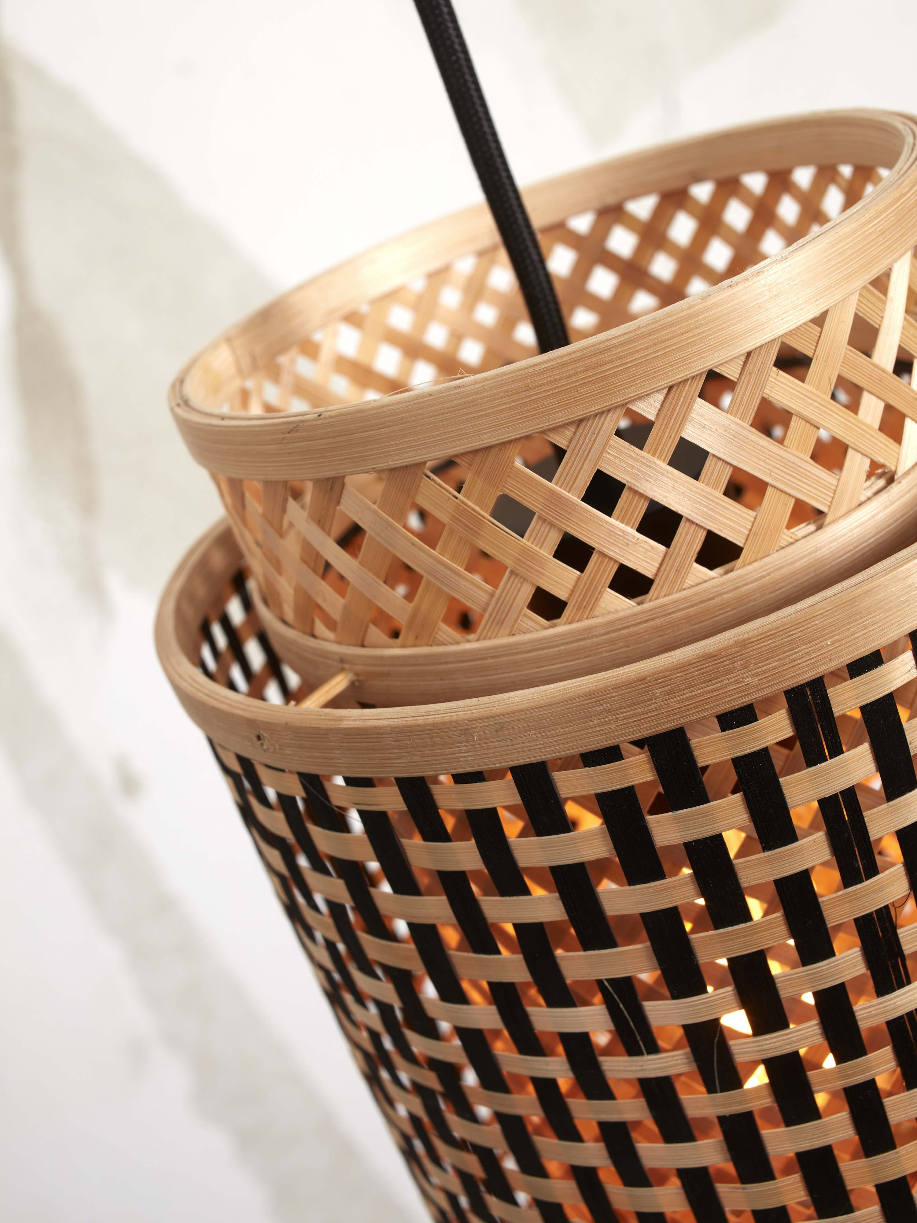 GOOD&MOJO Hanglamp 'Bhutan' Bamboe, 35cm, kleur Naturel