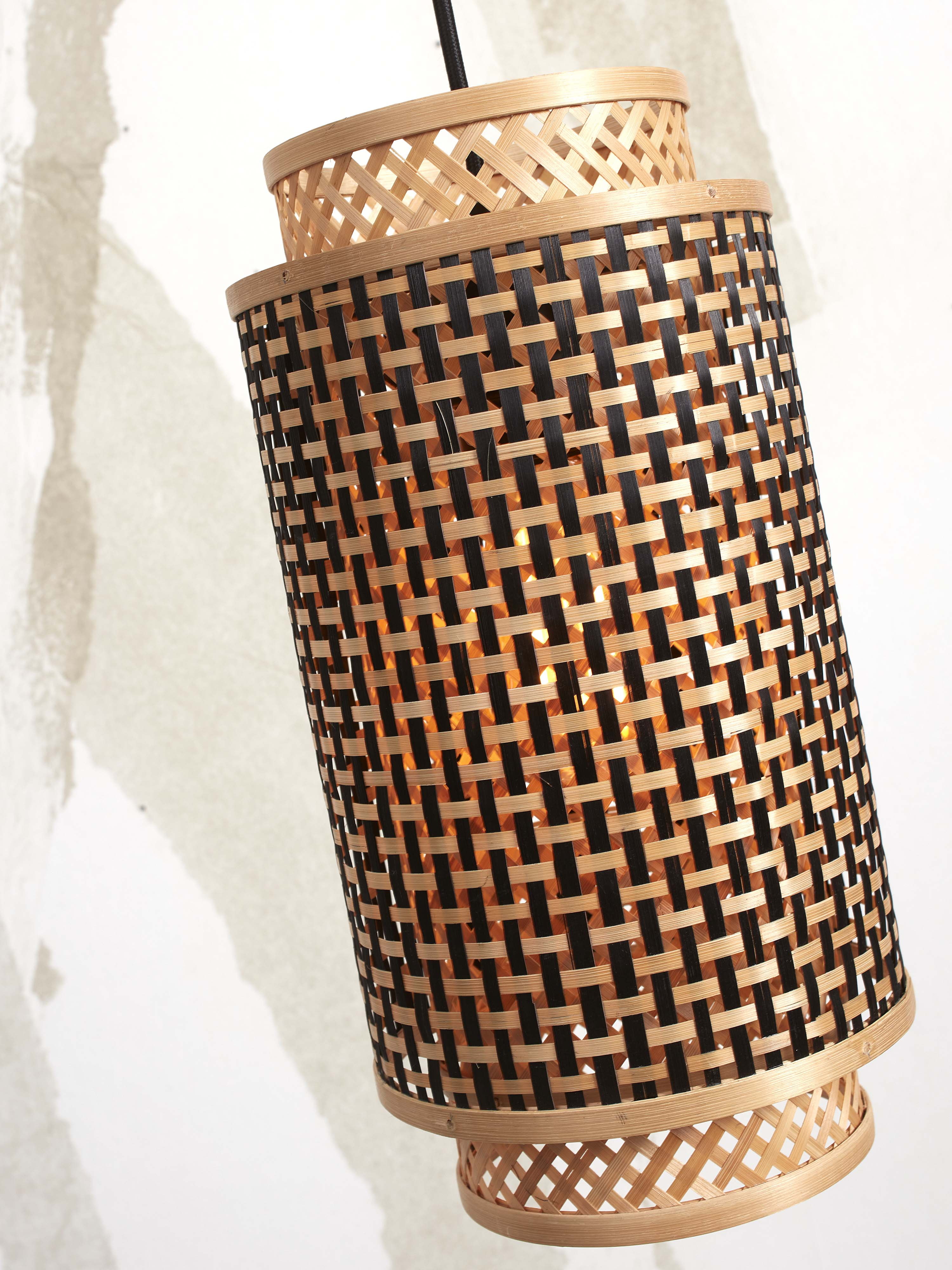 GOOD&MOJO Hanglamp 'Bhutan' Bamboe, 35cm, kleur Naturel