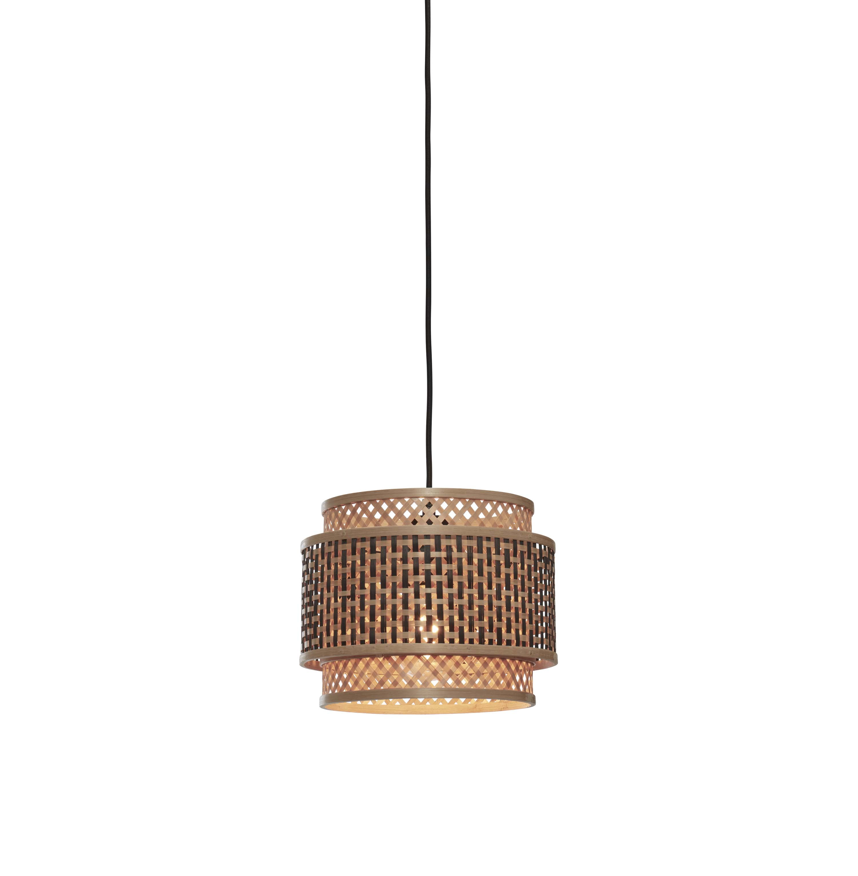 GOOD&MOJO Hanglamp 'Bhutan' Bamboe, 25cm, kleur Naturel