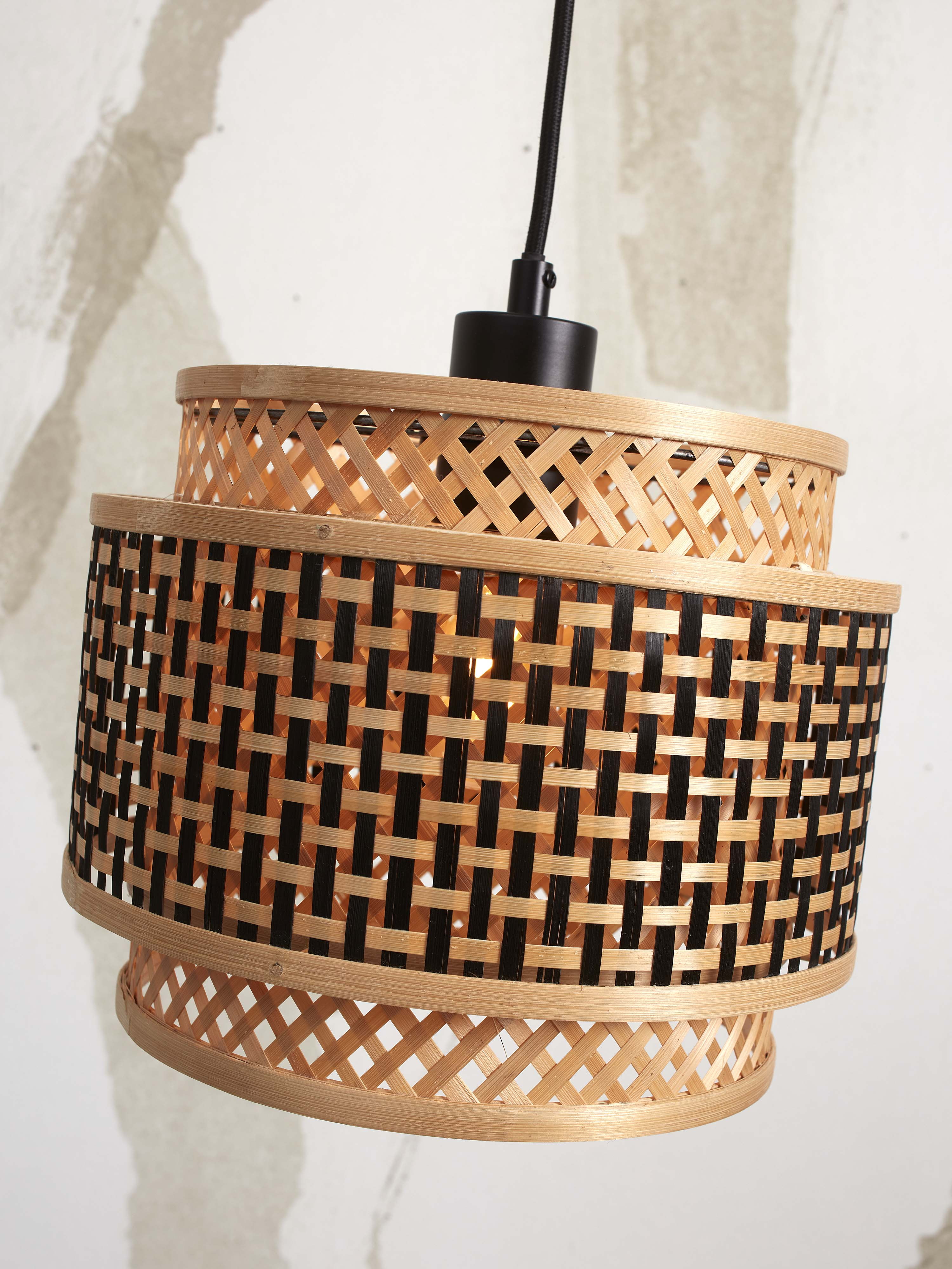 GOOD&MOJO Hanglamp 'Bhutan' Bamboe, 25cm, kleur Naturel