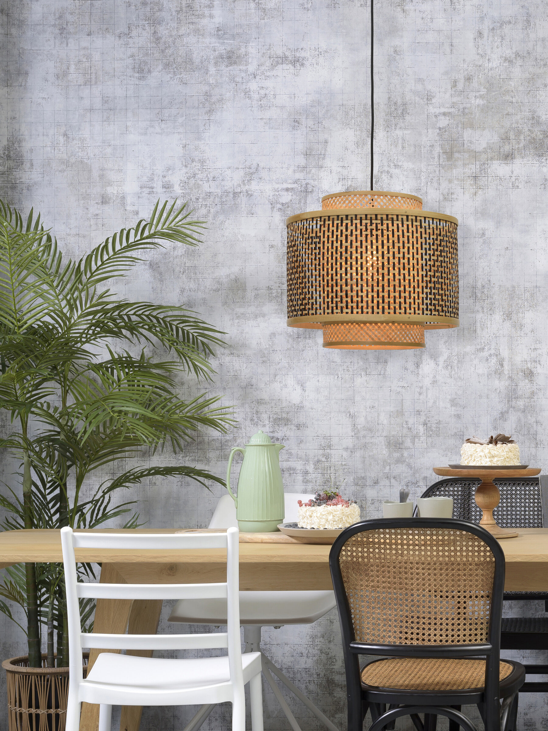 GOOD&MOJO Hanglamp 'Bhutan' Small, Bamboe, kleur Naturel