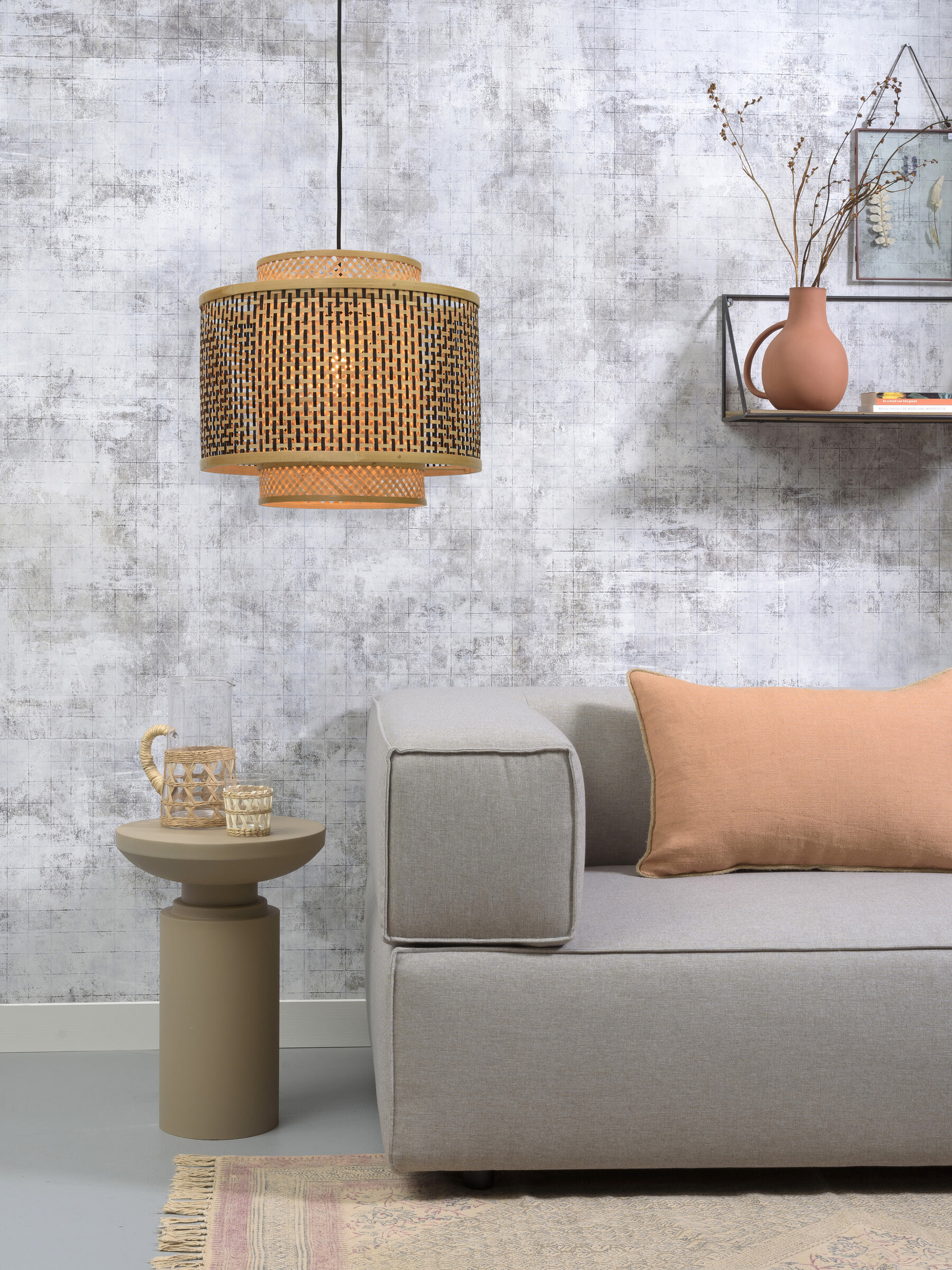 GOOD&MOJO Hanglamp 'Bhutan' Small, Bamboe, kleur Naturel