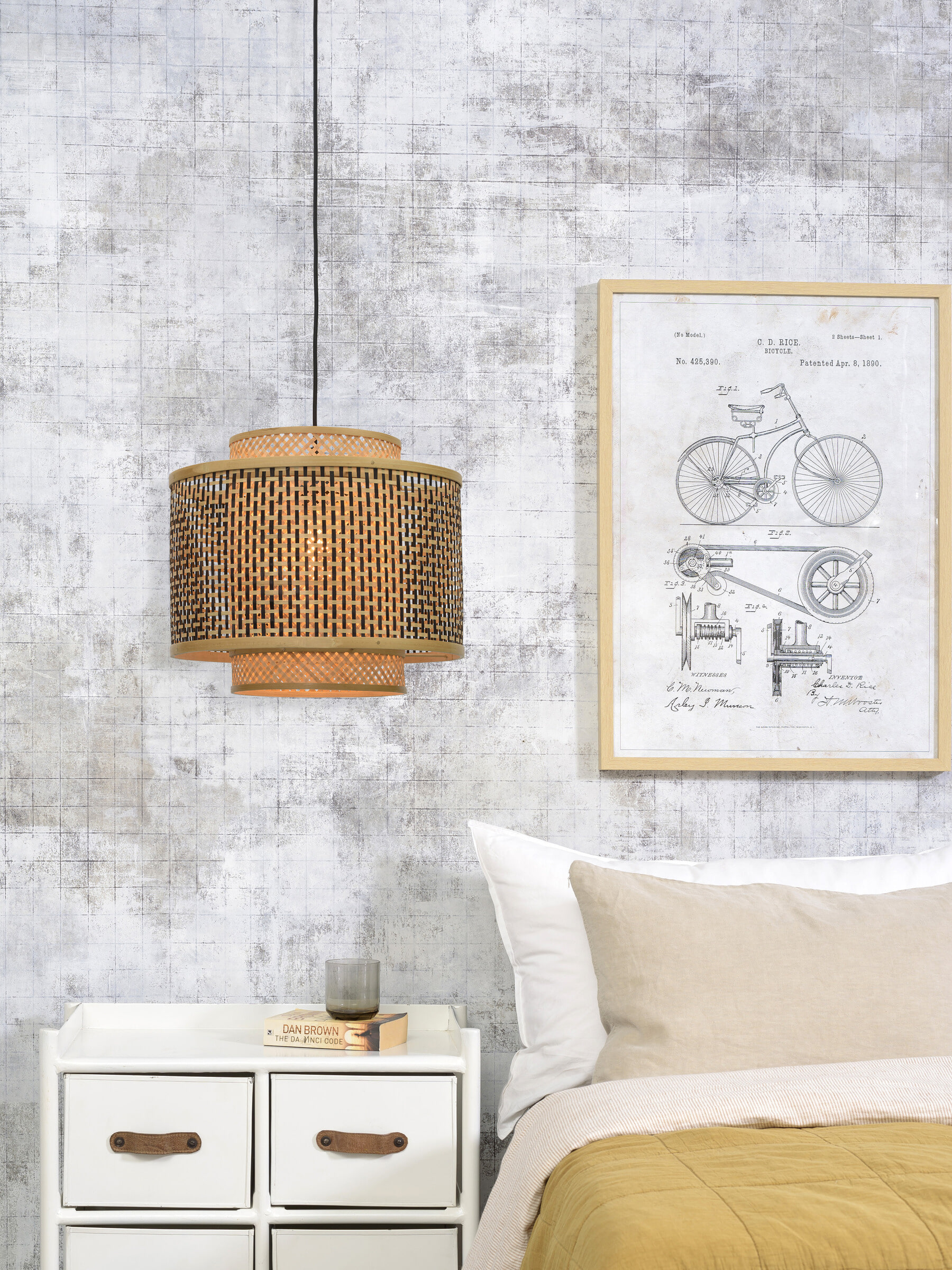 GOOD&MOJO Hanglamp 'Bhutan' Small, Bamboe, kleur Naturel