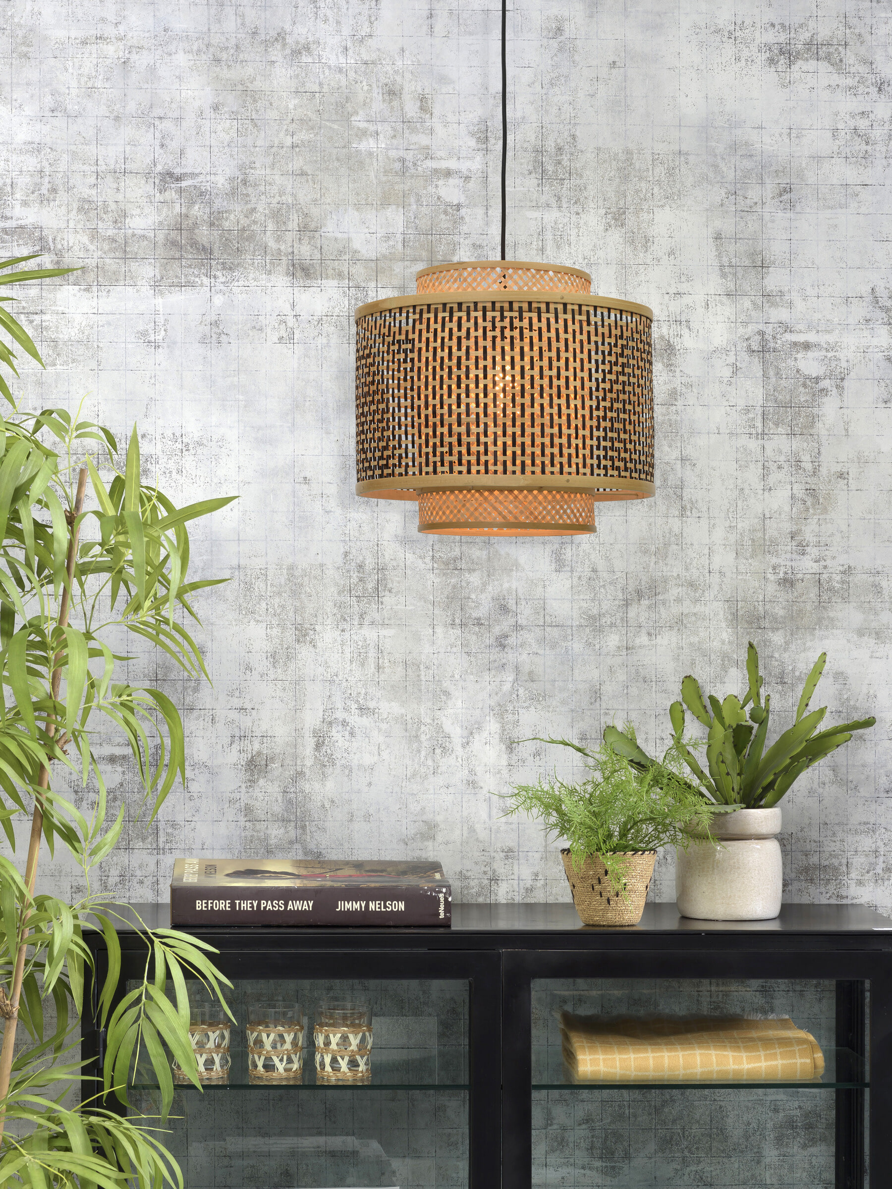 GOOD&MOJO Hanglamp 'Bhutan' Small, Bamboe, kleur Naturel
