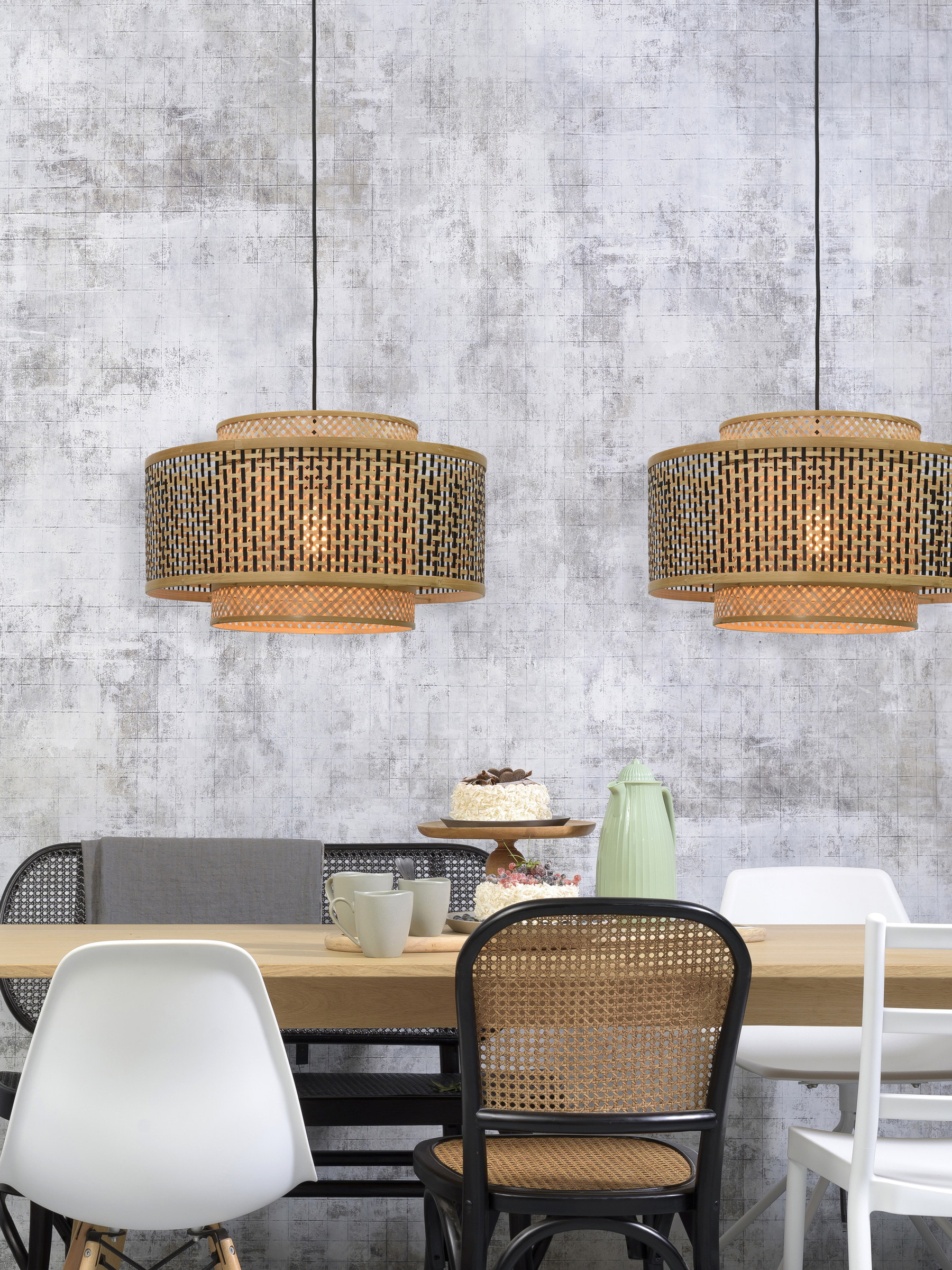 GOOD&MOJO Hanglamp 'Bhutan' Large, Bamboe, kleur Naturel