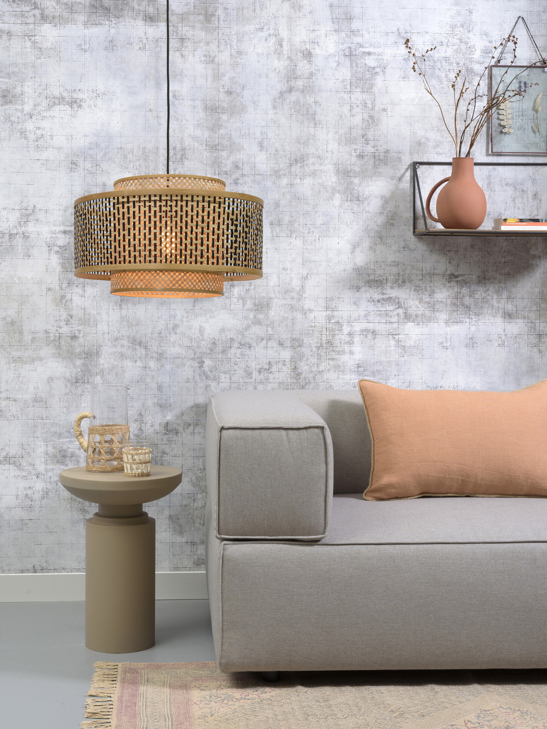 GOOD&MOJO Hanglamp 'Bhutan' Large, Bamboe, kleur Naturel