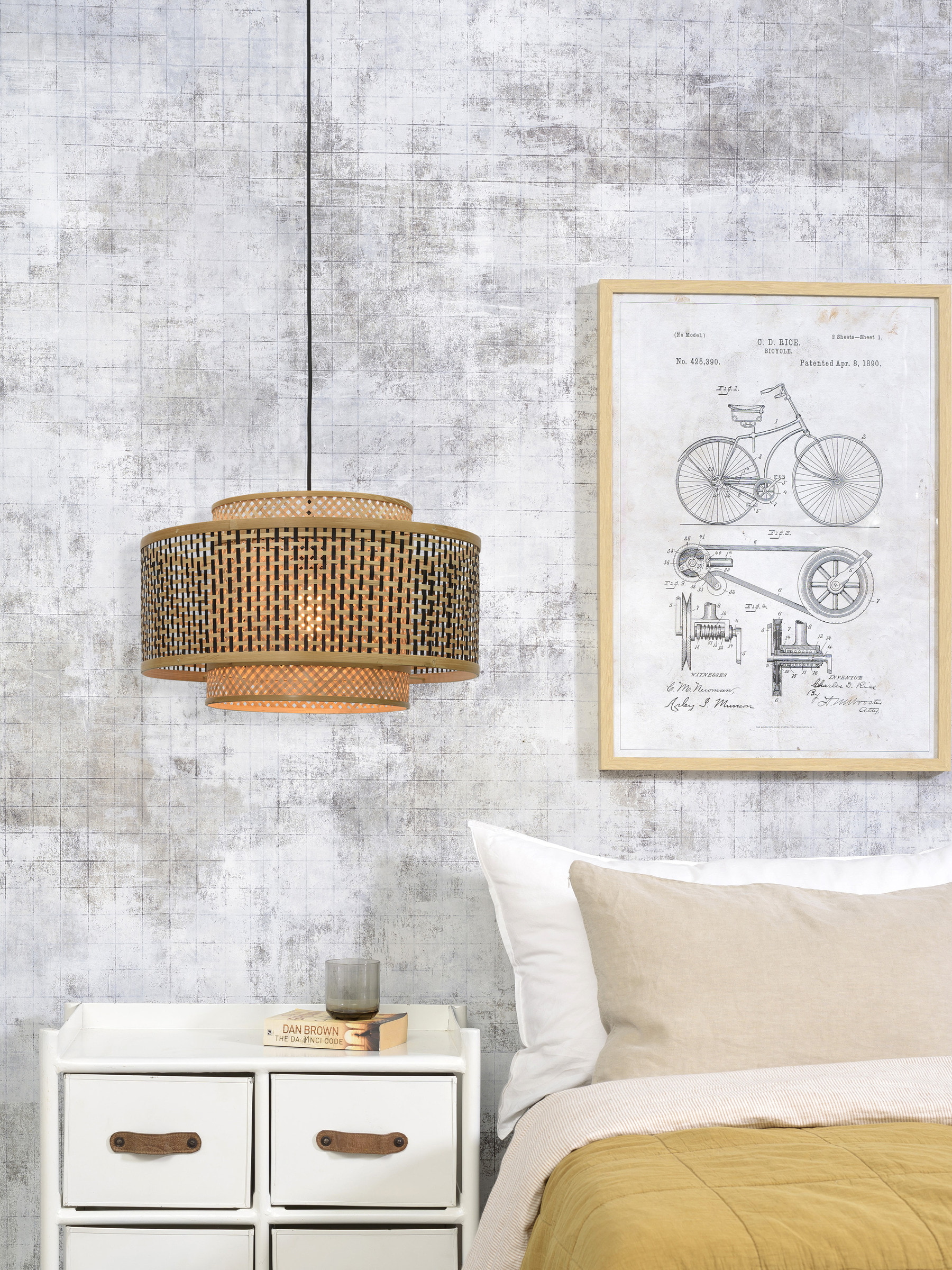 GOOD&MOJO Hanglamp 'Bhutan' Large, Bamboe, kleur Naturel
