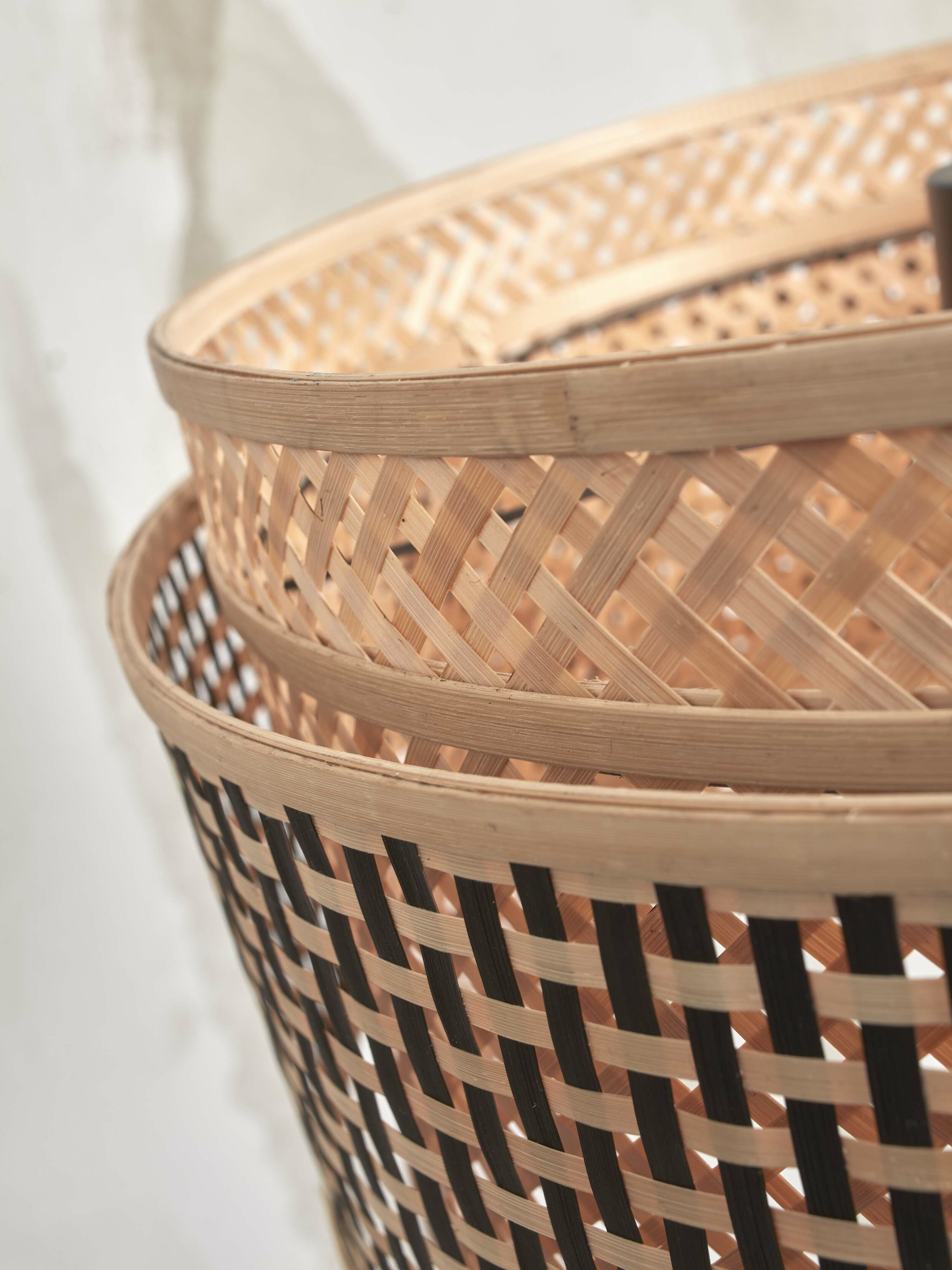 GOOD&MOJO Tafellamp 'Bhutan' Bamboe, 40cm, kleur Naturel/Zwart