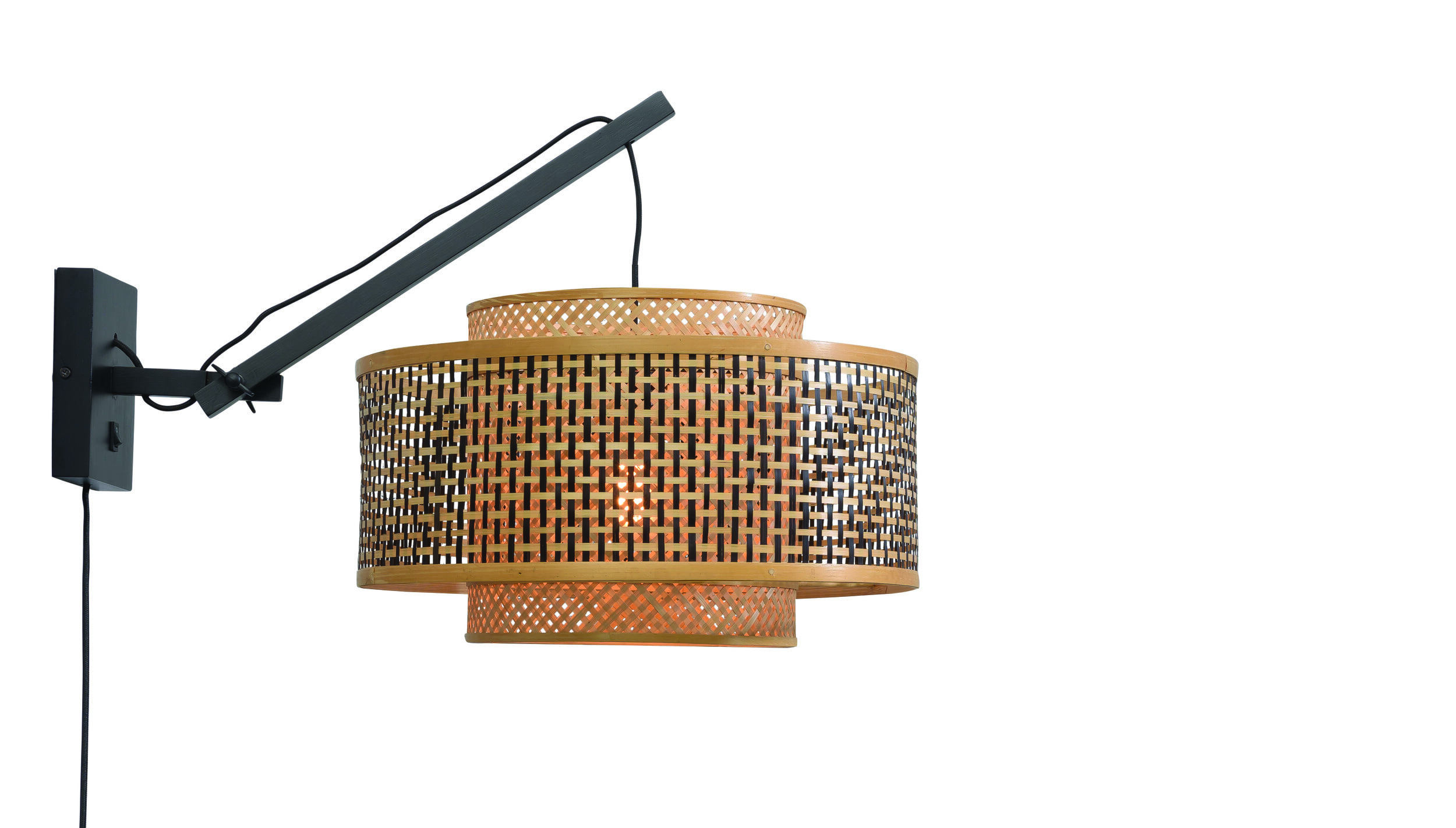 GOOD&MOJO Wandlamp 'Bhutan' 50cm, Bamboe