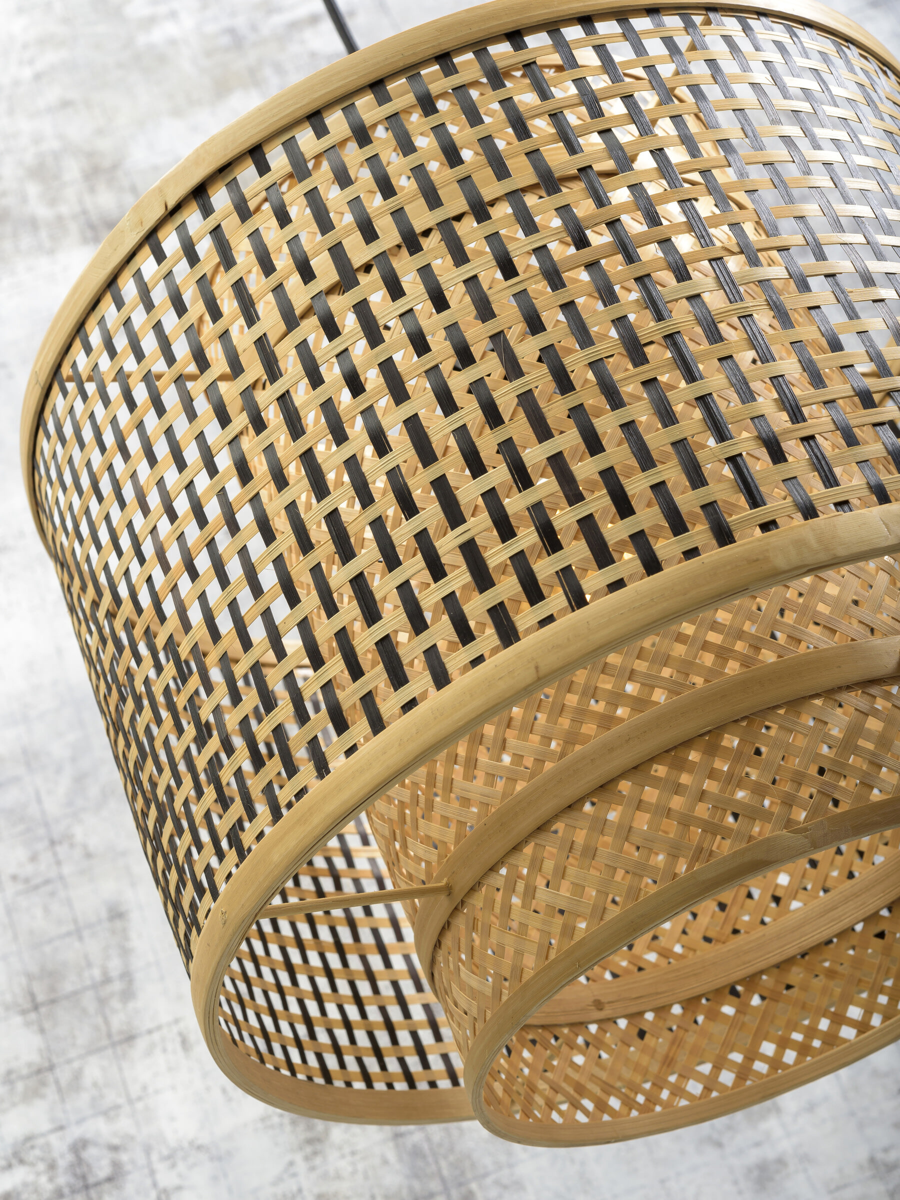 GOOD&MOJO Wandlamp 'Bhutan' Large, Ø40cm, Bamboe, kleur Naturel
