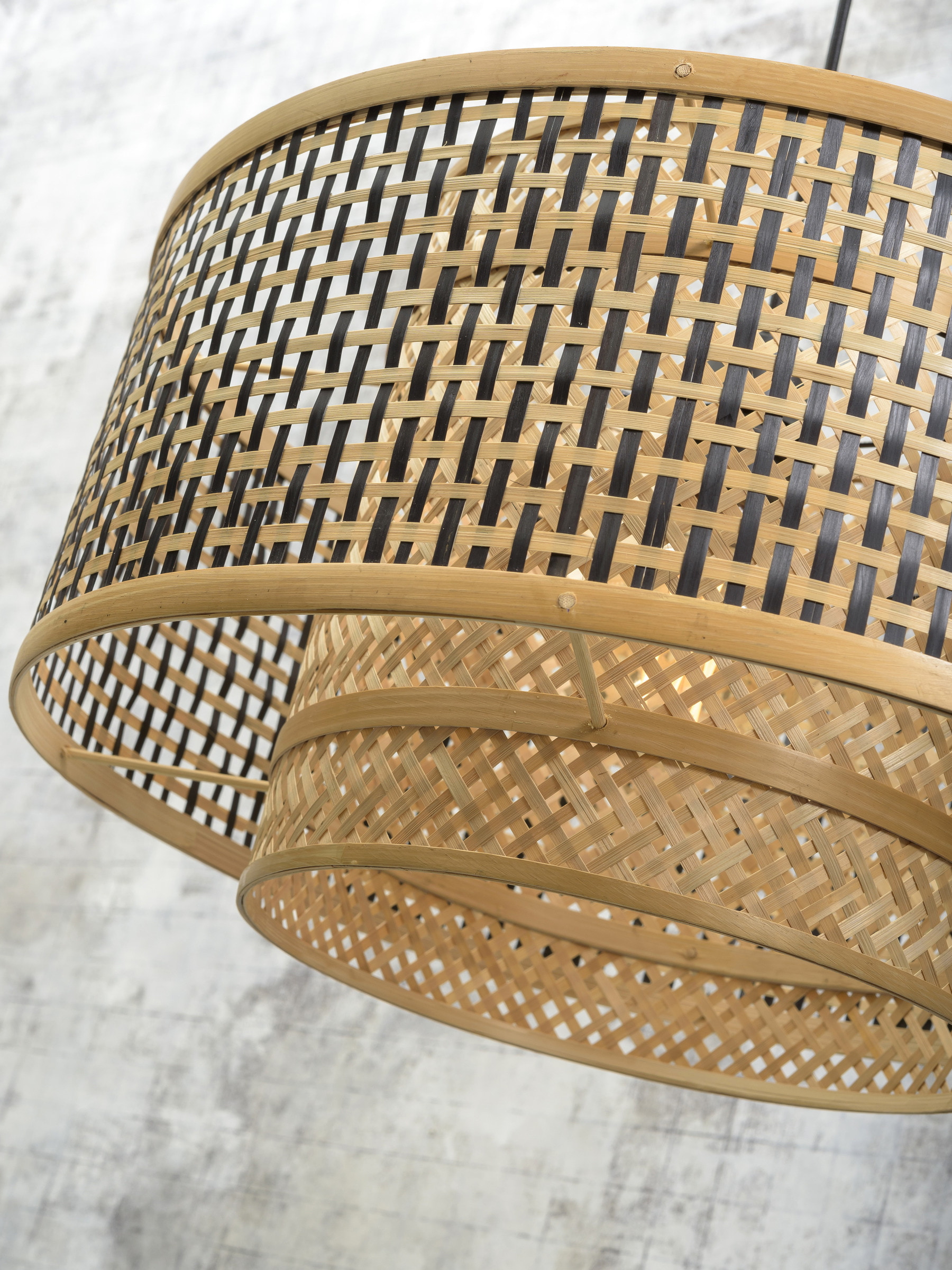 GOOD&MOJO Wandlamp 'Bhutan' Large, Ø50cm, Bamboe, kleur Naturel