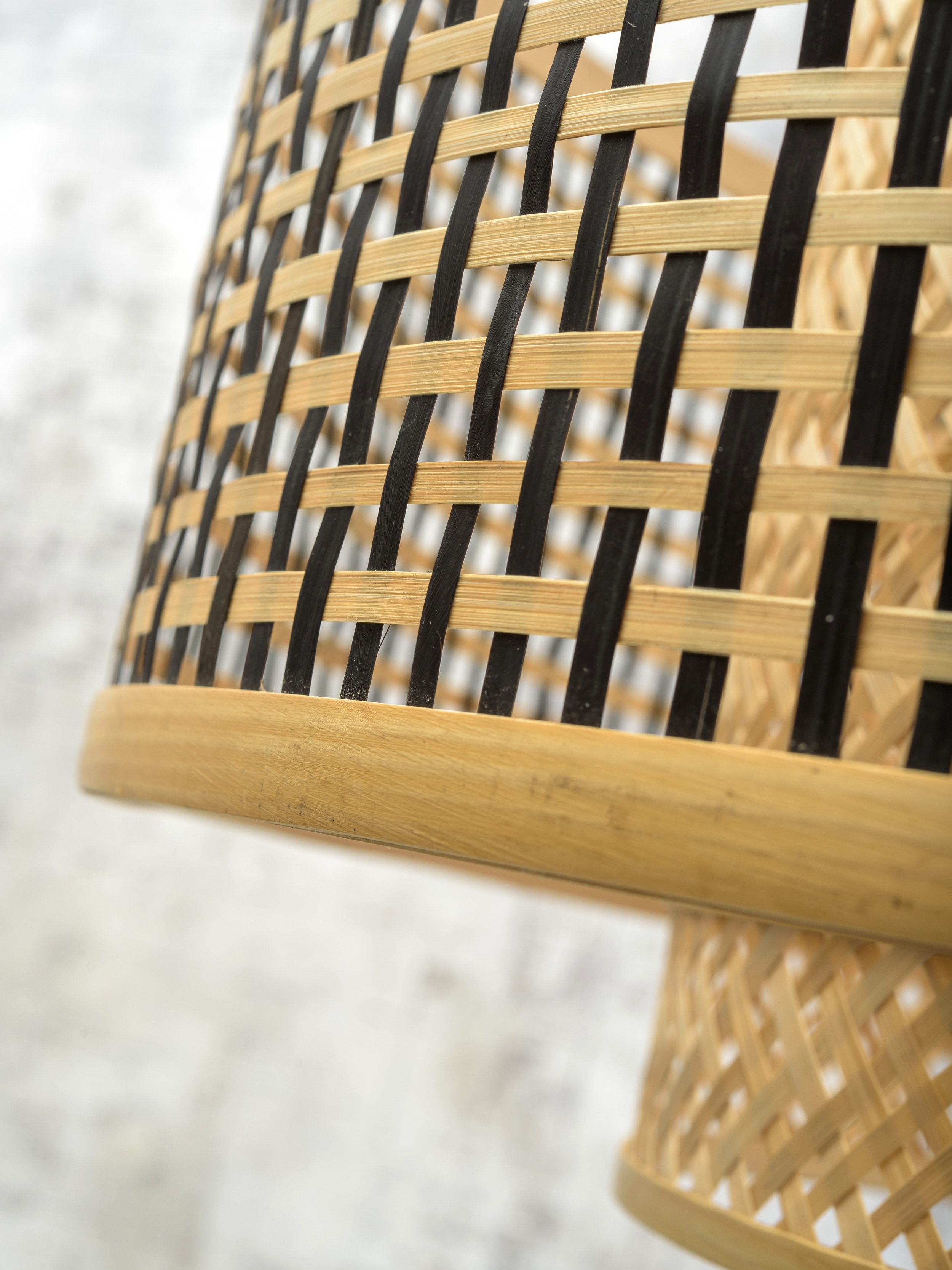 GOOD&MOJO Wandlamp 'Bhutan' Large, Ø50cm, Bamboe, kleur Naturel