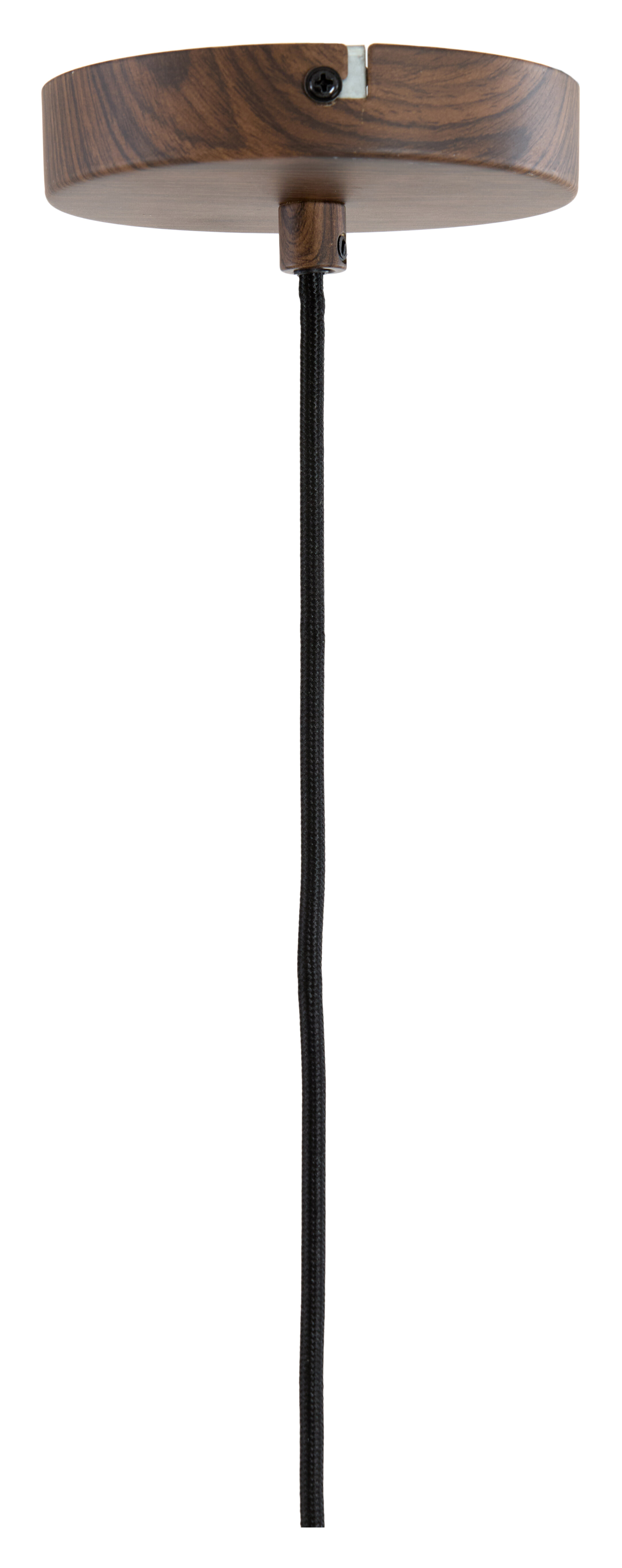 Light & Living Hanglamp 'Dania' Houtlook en touw, 28cm, kleur Donkerbruin